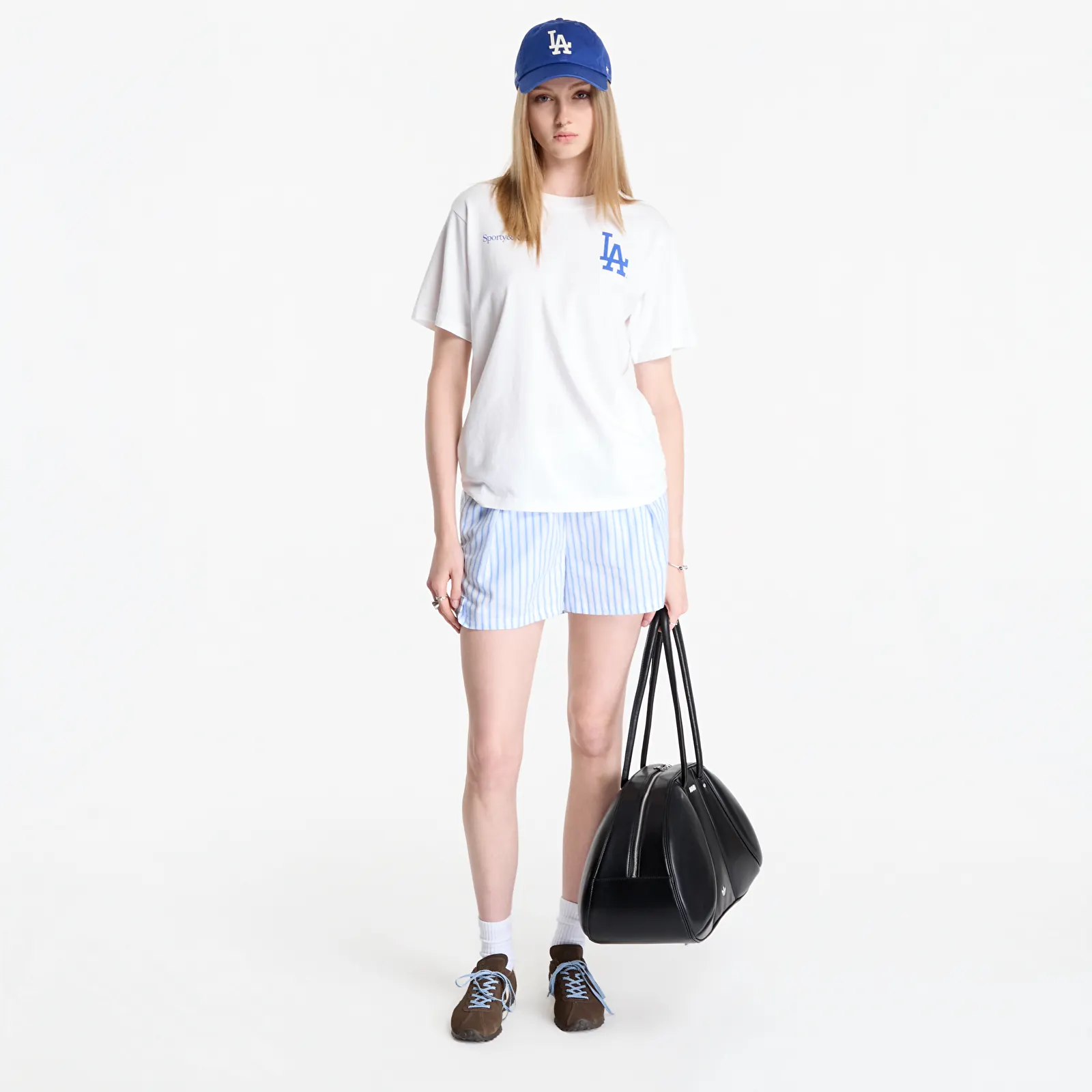 T-shirts Sporty & Rich Dodgers Serif Tshirt UNISEX White