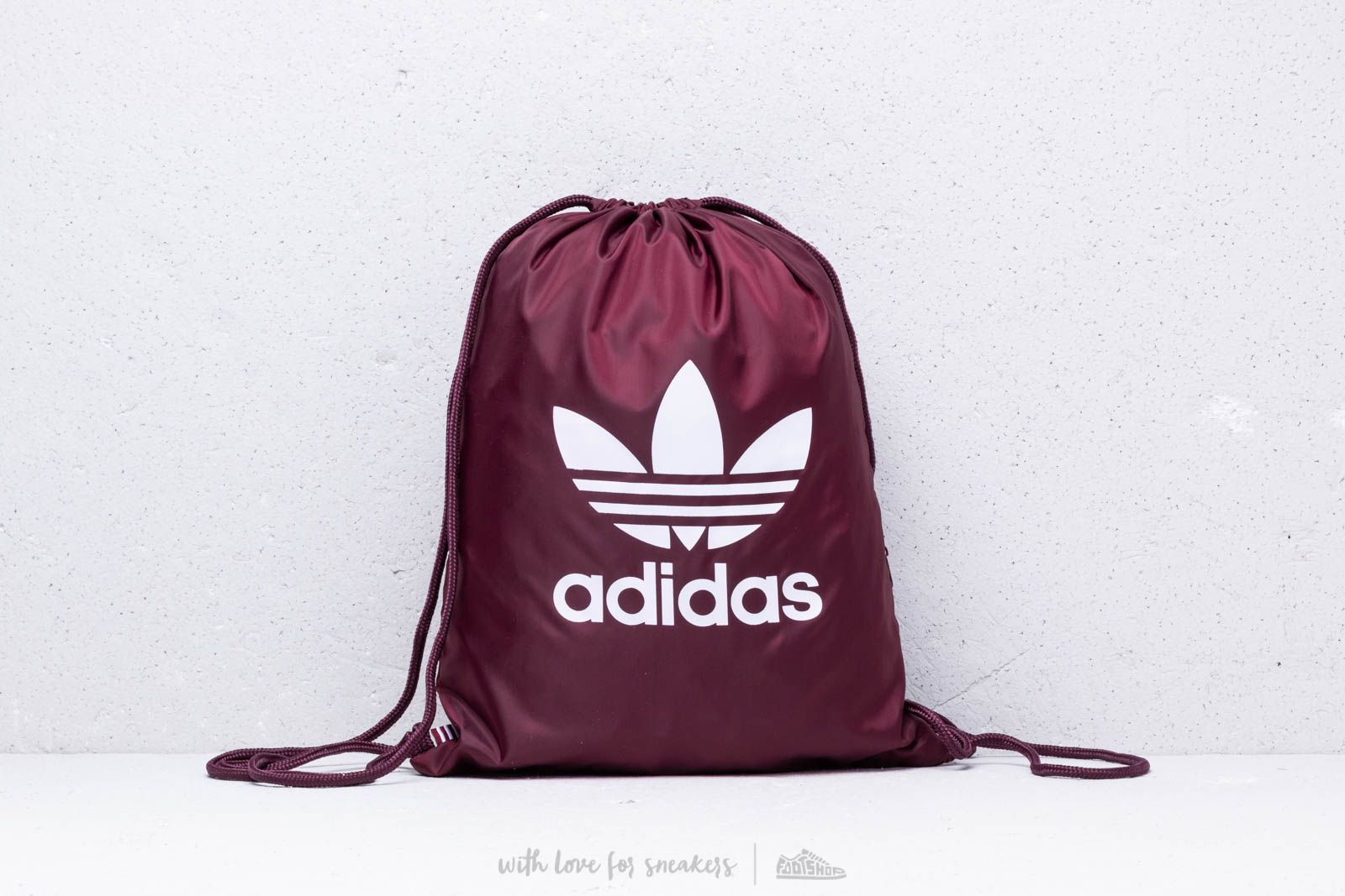 Adidas trefoil backpack maroon top