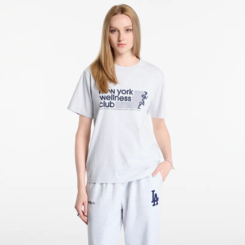 Sporty & Rich USA Wellness Club Tshirt UNISEX Heather Gray