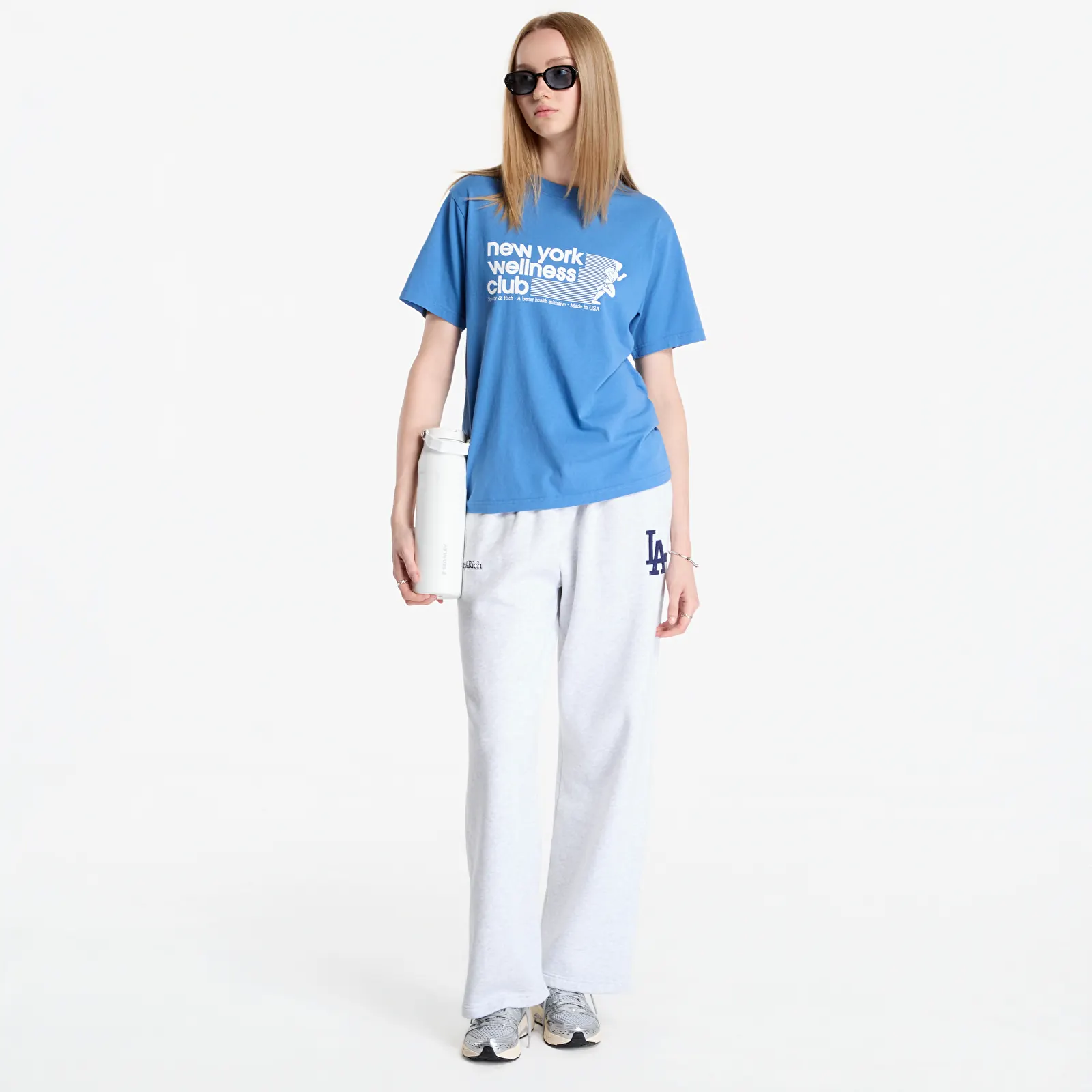 T-shirts Sporty & Rich USA Wellness Club Tshirt UNISEX Dusty Blue