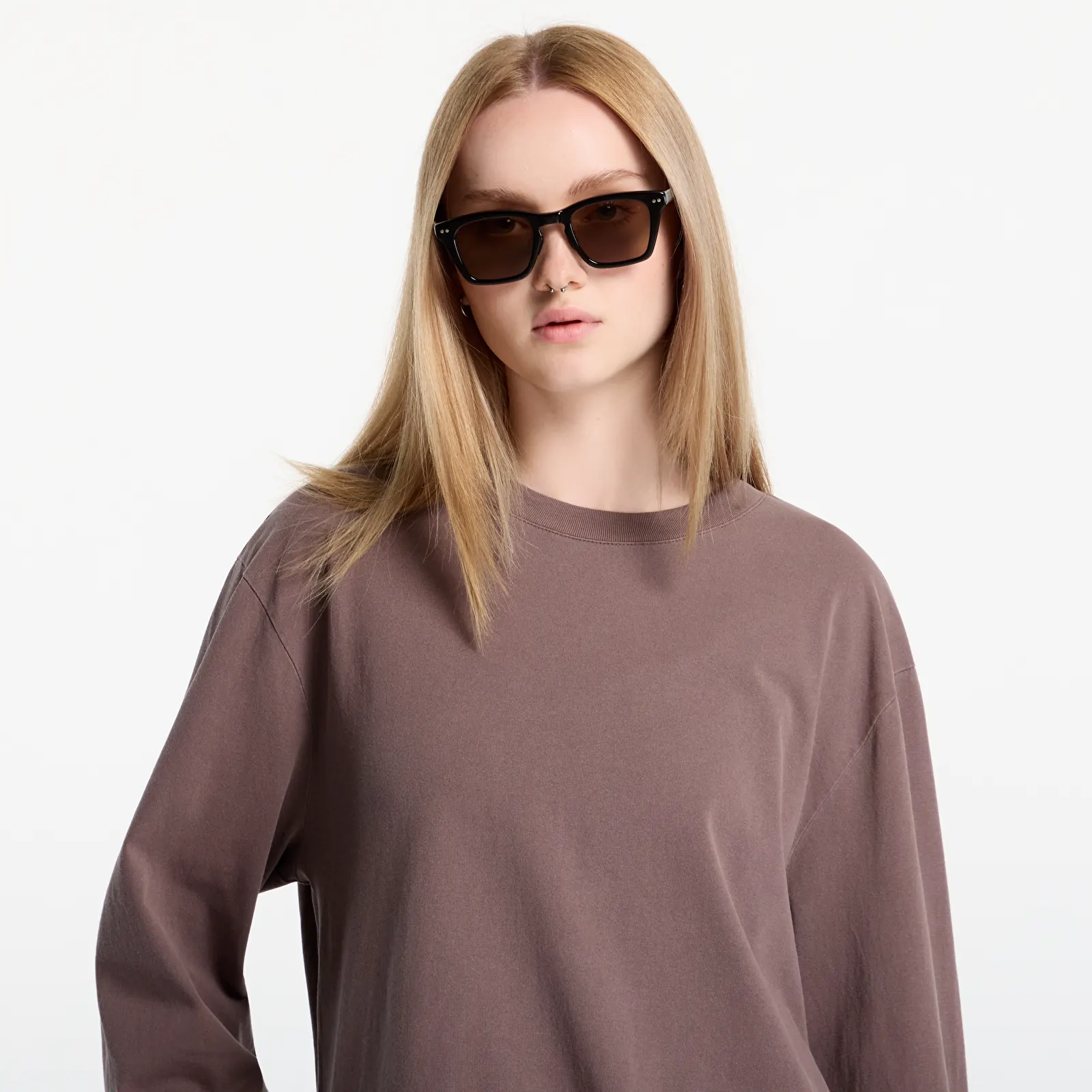 T-shirts A.P.C. Long Sleeve T-Shirt Winter 26 UNISEX Hazelnut Brown