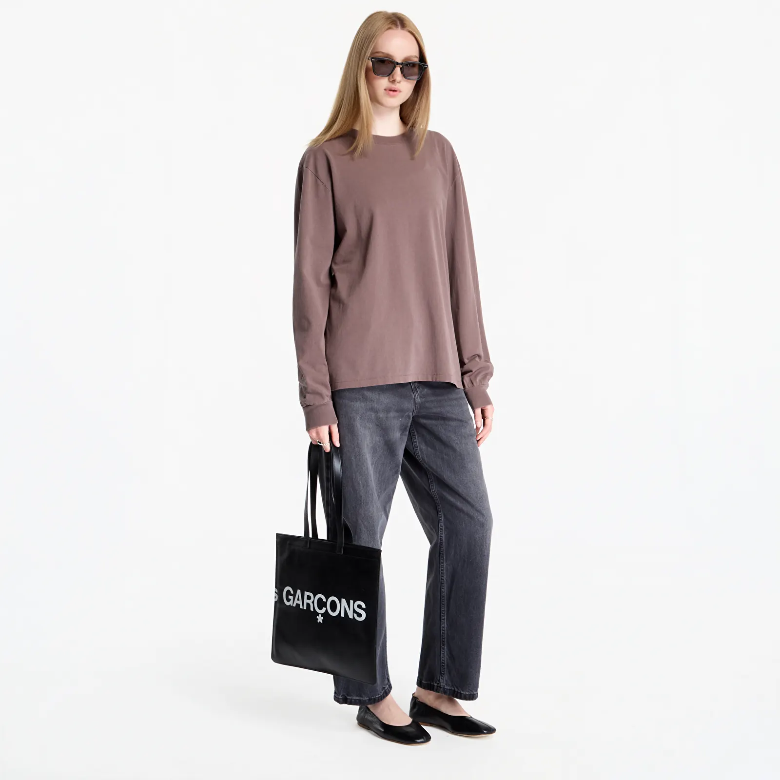 T-shirts A.P.C. Long Sleeve T-Shirt Winter 26 UNISEX Hazelnut Brown