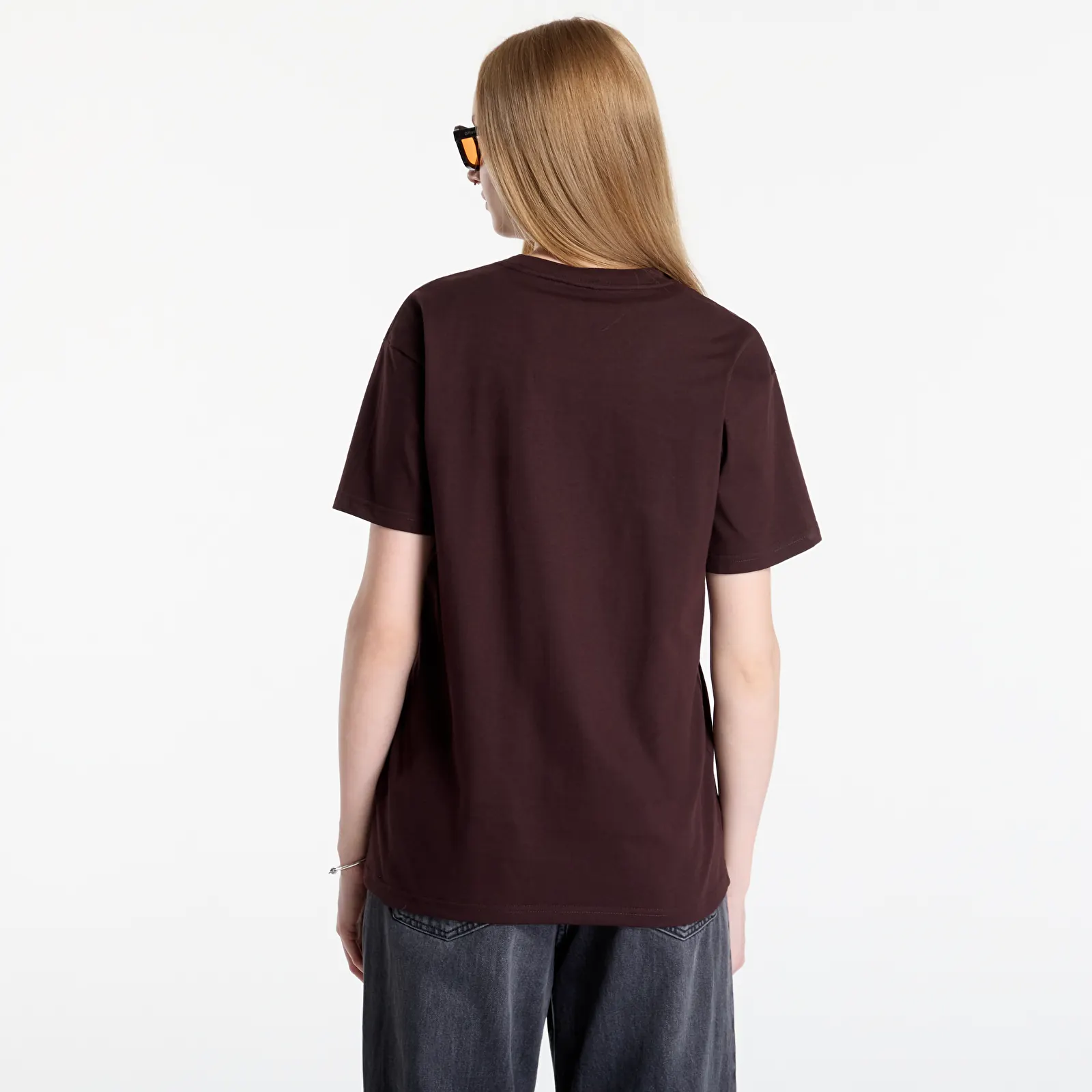 Pólók Carhartt WIP S/S Chase T-Shirt UNISEX Palisander/ Gold