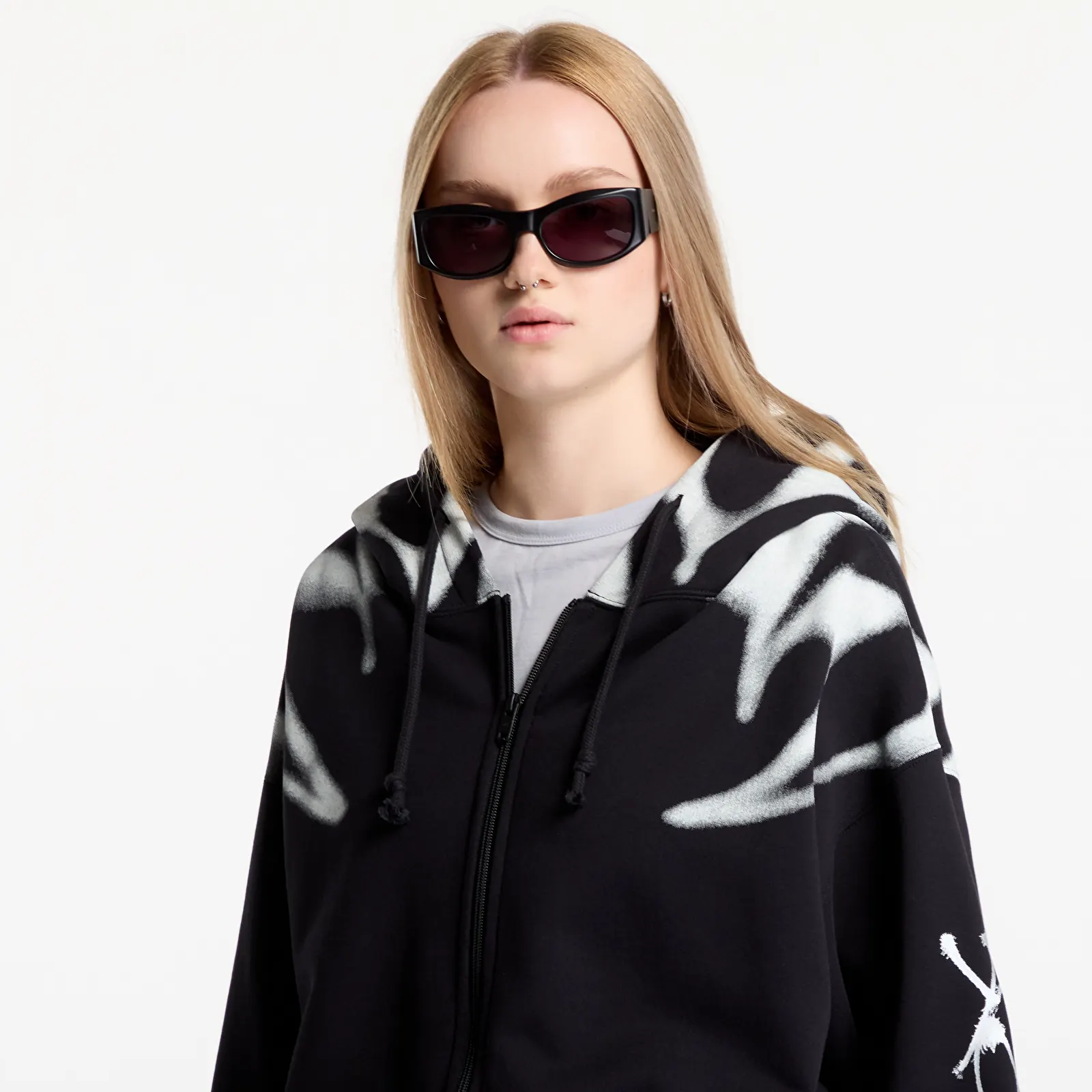 Hoodies en truien Y-3 Chito Graphic French Terry Zip Hoodie UNISEX Black