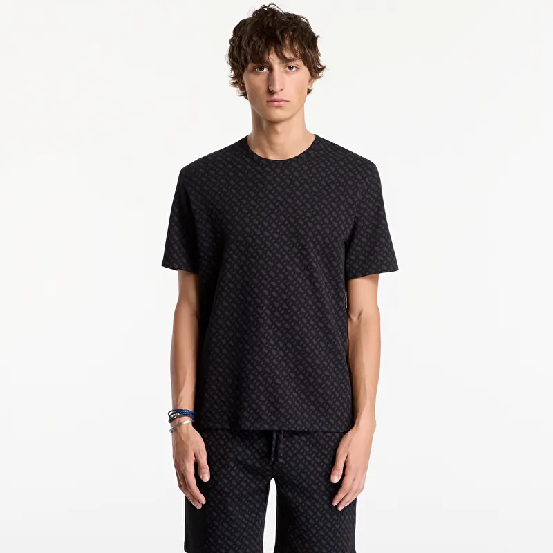 Majice Hugo Boss Waffleaop T-Shirt Black