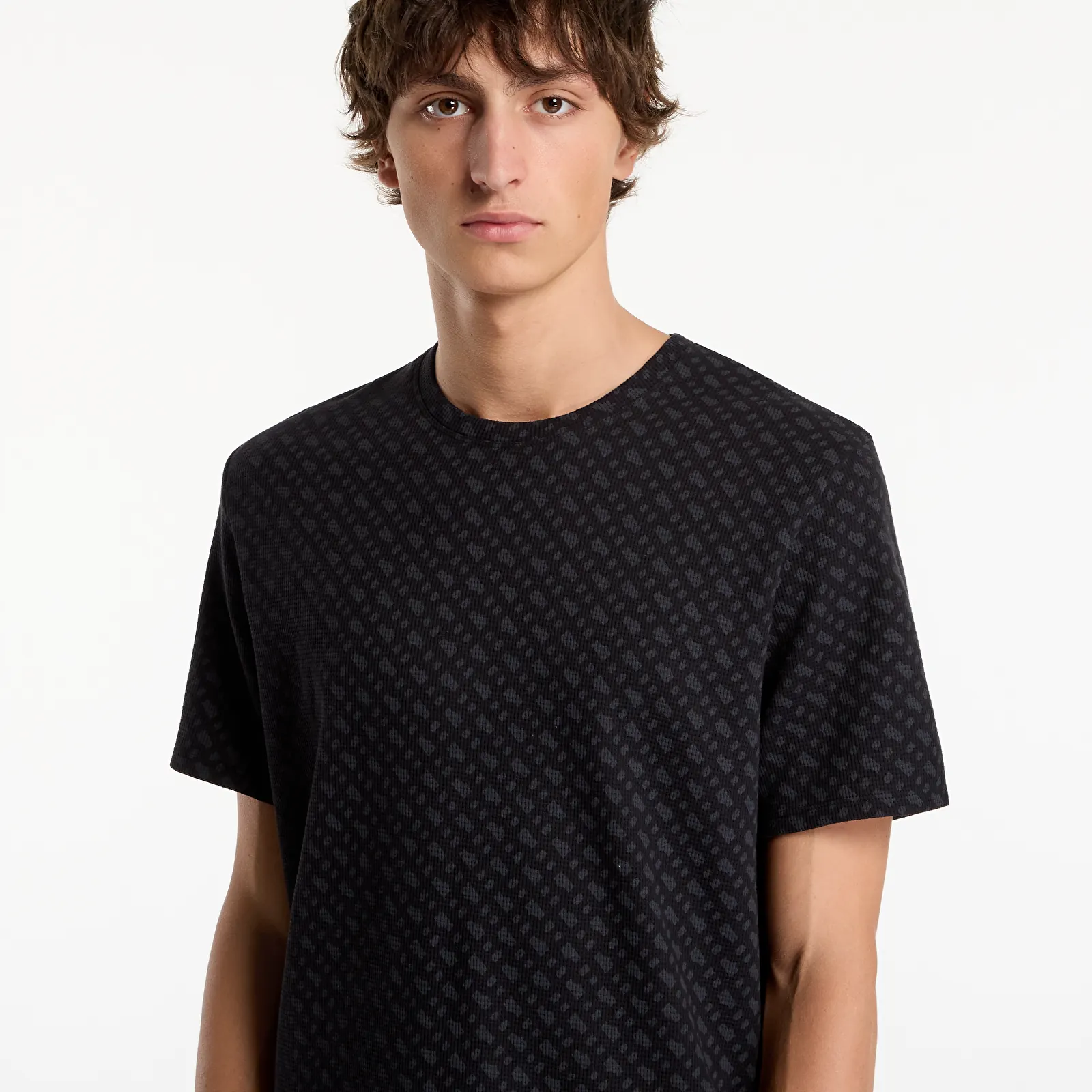Majice T-shirt Hugo Boss Waffleaop T-Shirt Black