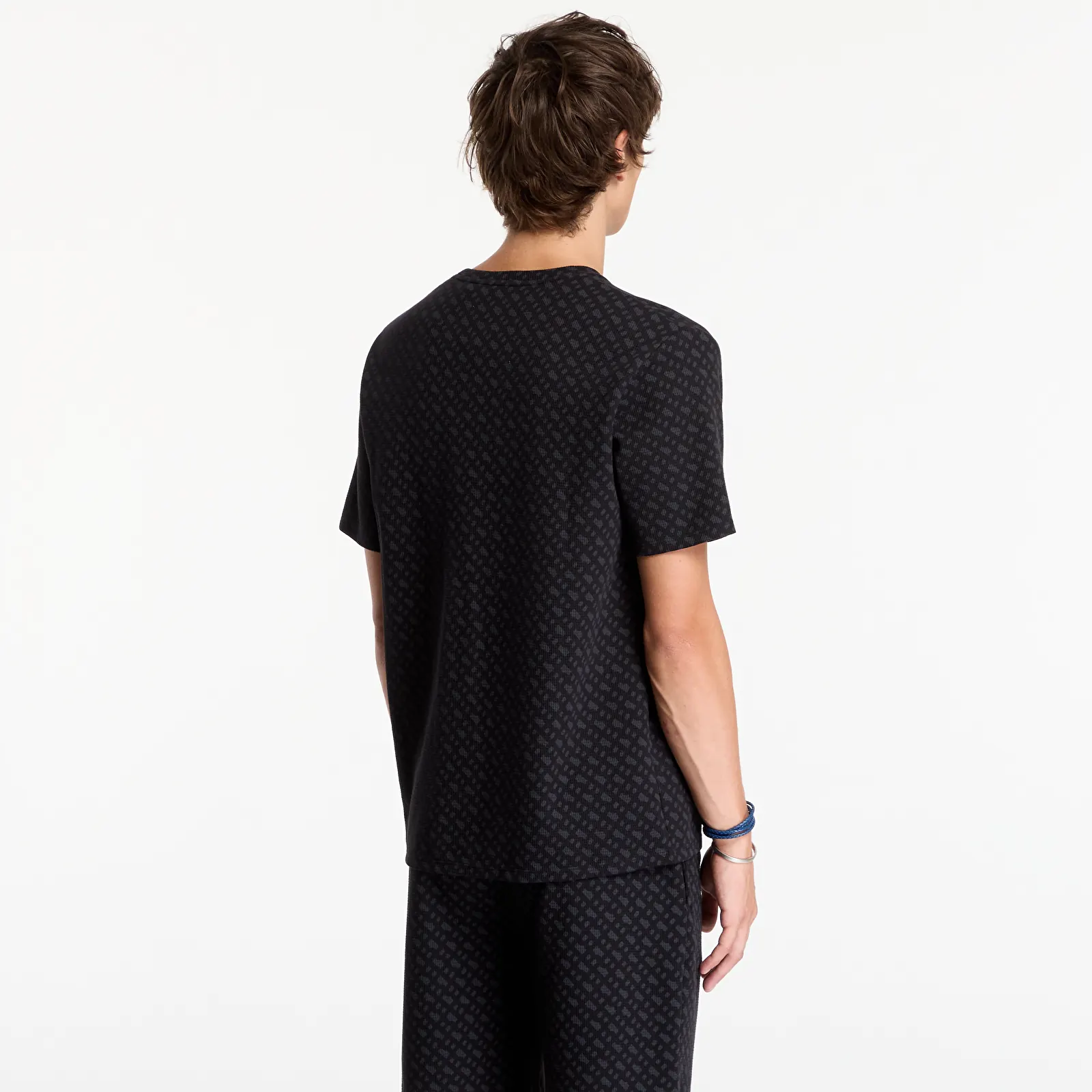 Majice T-shirt Hugo Boss Waffleaop T-Shirt Black
