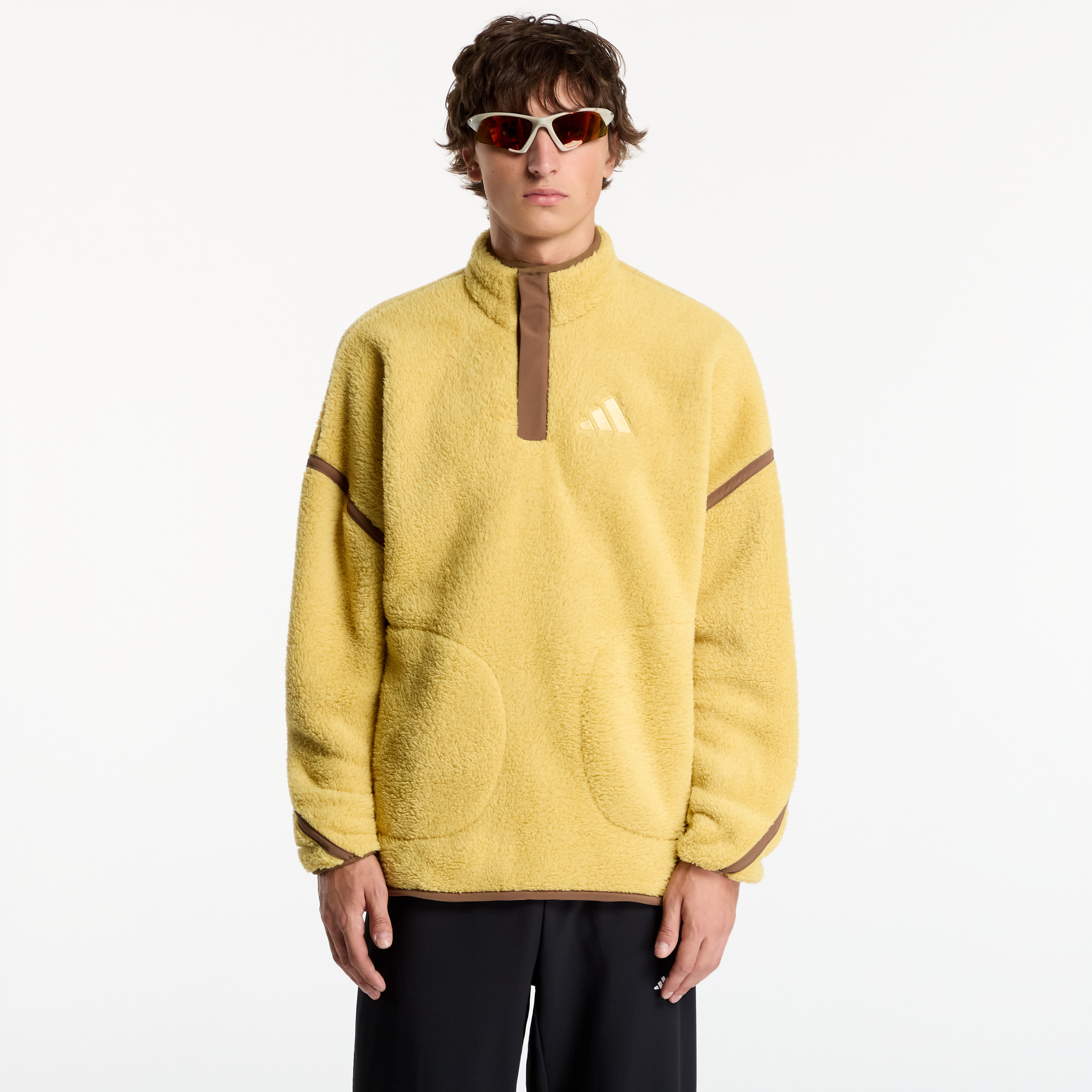 Суитшърт adidas Terrex Multi High Pile Fleece Pullover Pyrite S