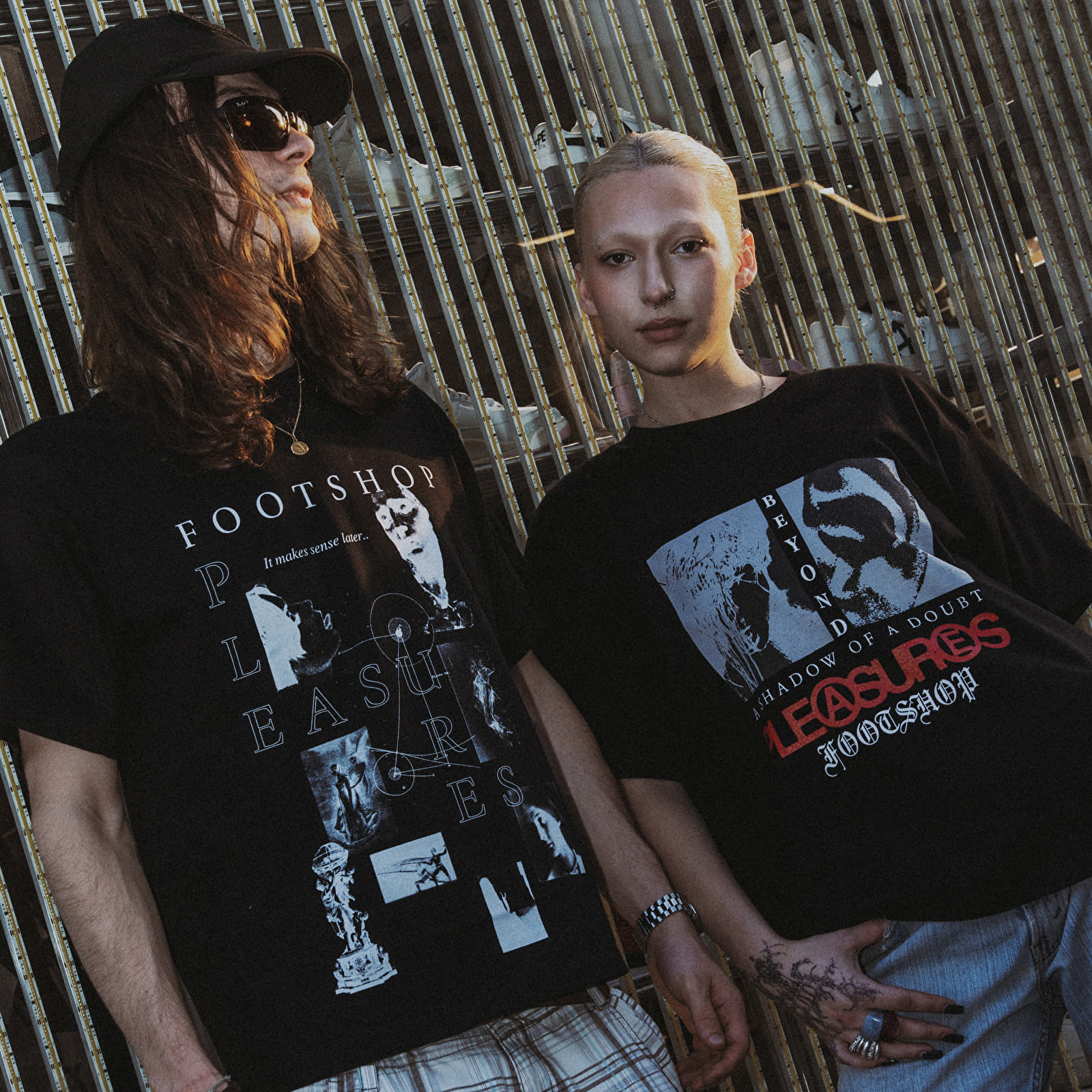 Magliette PLEASURES x FTSHP Zine T-Shirt UNISEX Black