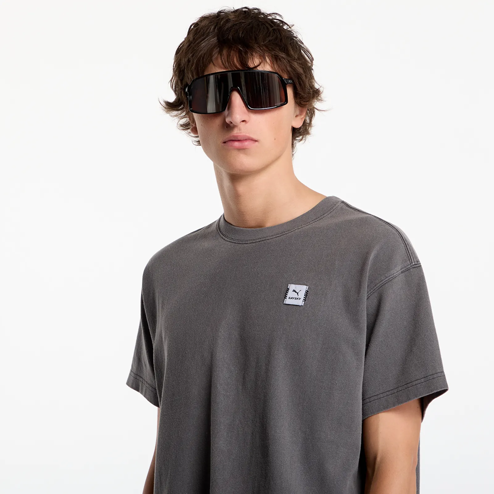 Majice T-shirt Puma Unisex Puma X Saysky Graphic Team Tee Flat Dark Gray