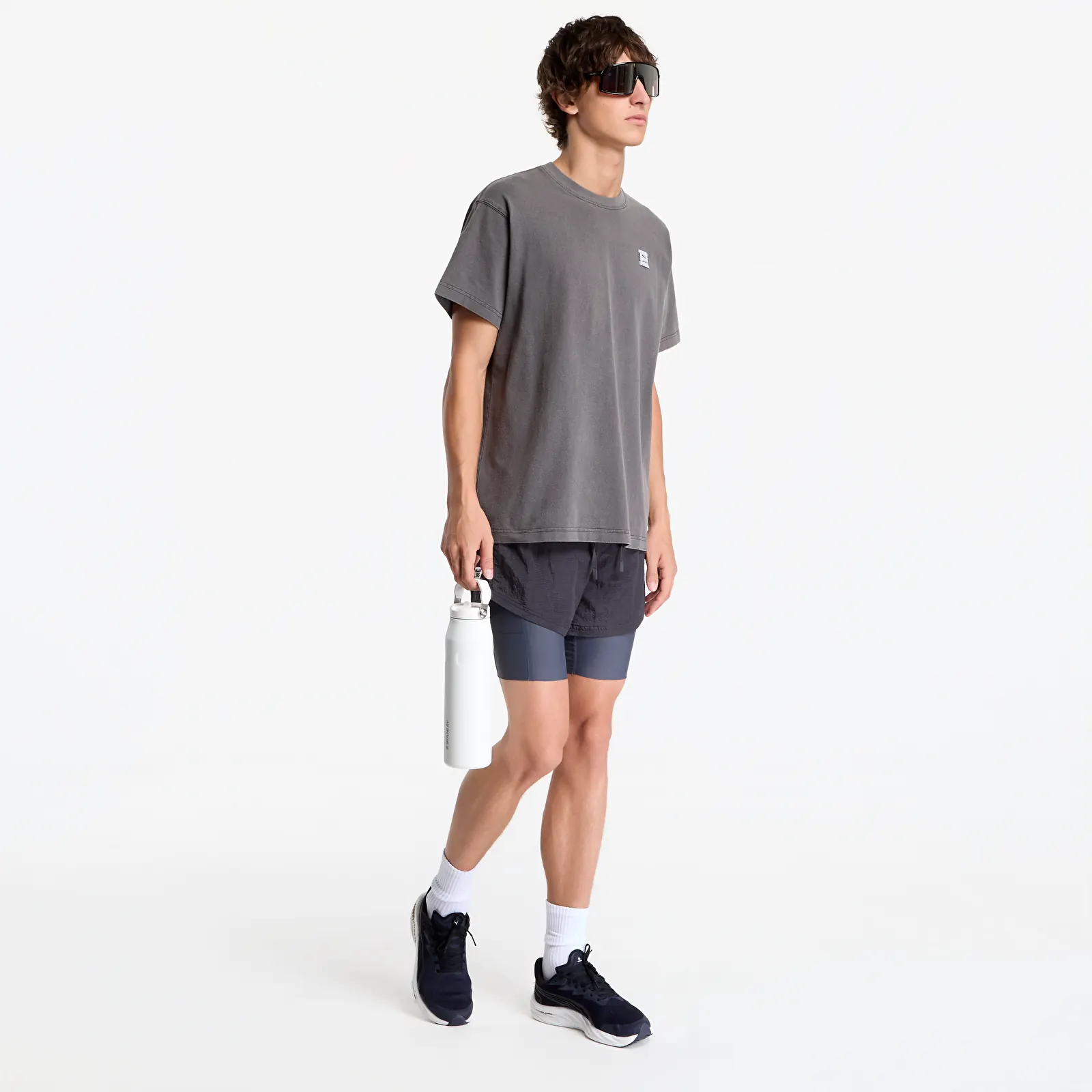 Majice T-shirt Puma Unisex Puma X Saysky Graphic Team Tee Flat Dark Gray