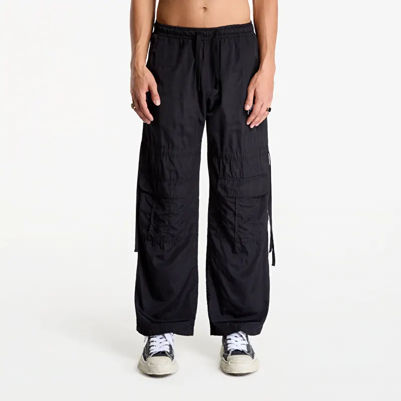 Palm Angels Curved Logo Draws Cargo Pants Black/ Off White