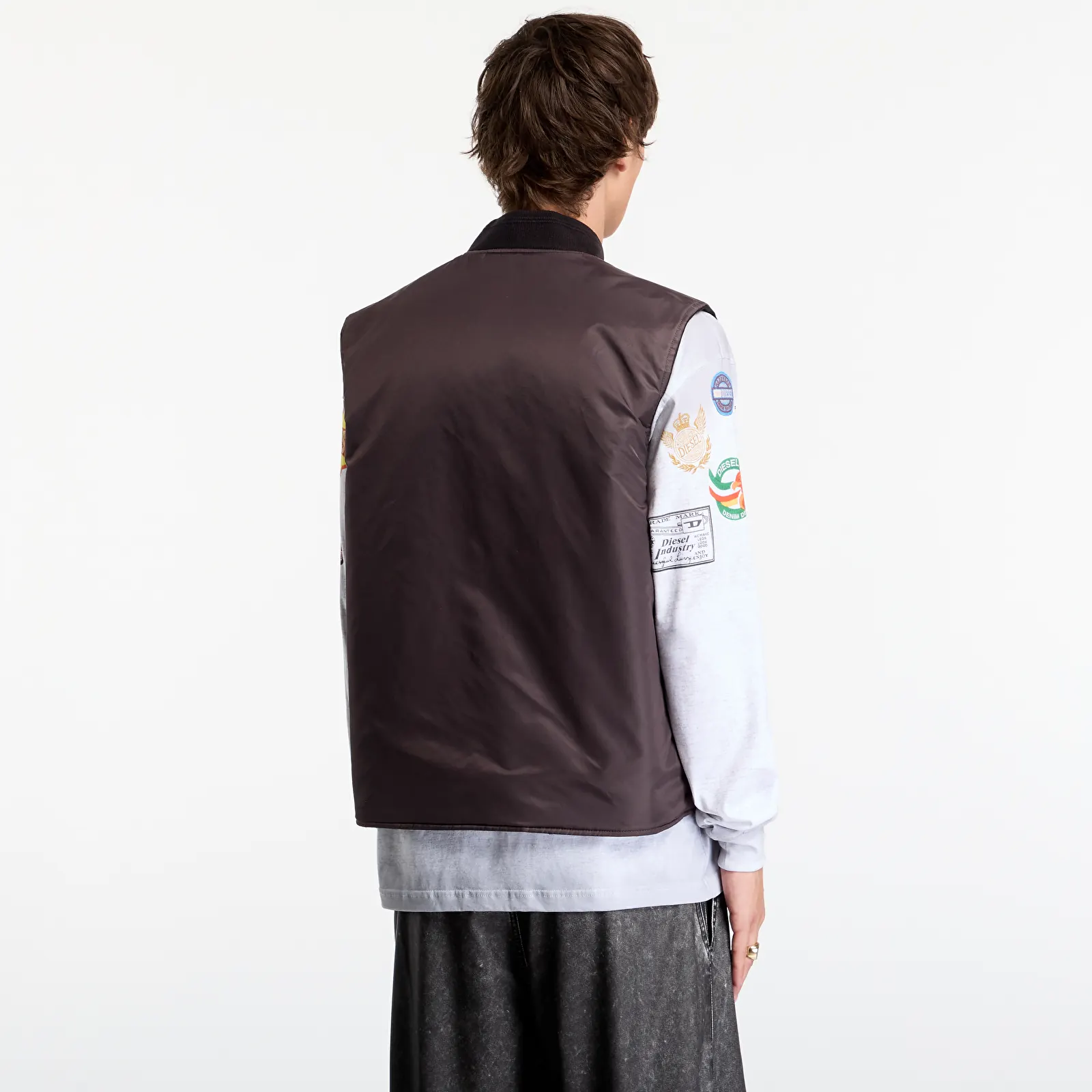 Muški prsluci Diesel W-Type-D1-Sl Jacket Black