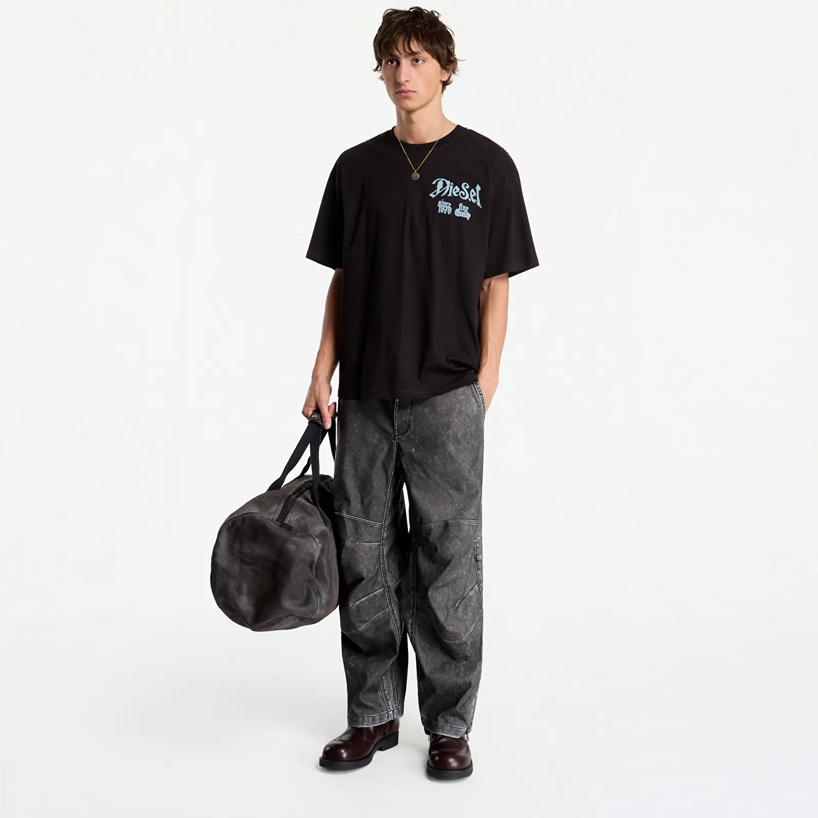 Muške majice kratkih rukava Diesel T-Boxt-Aa2 T-Shirt Black