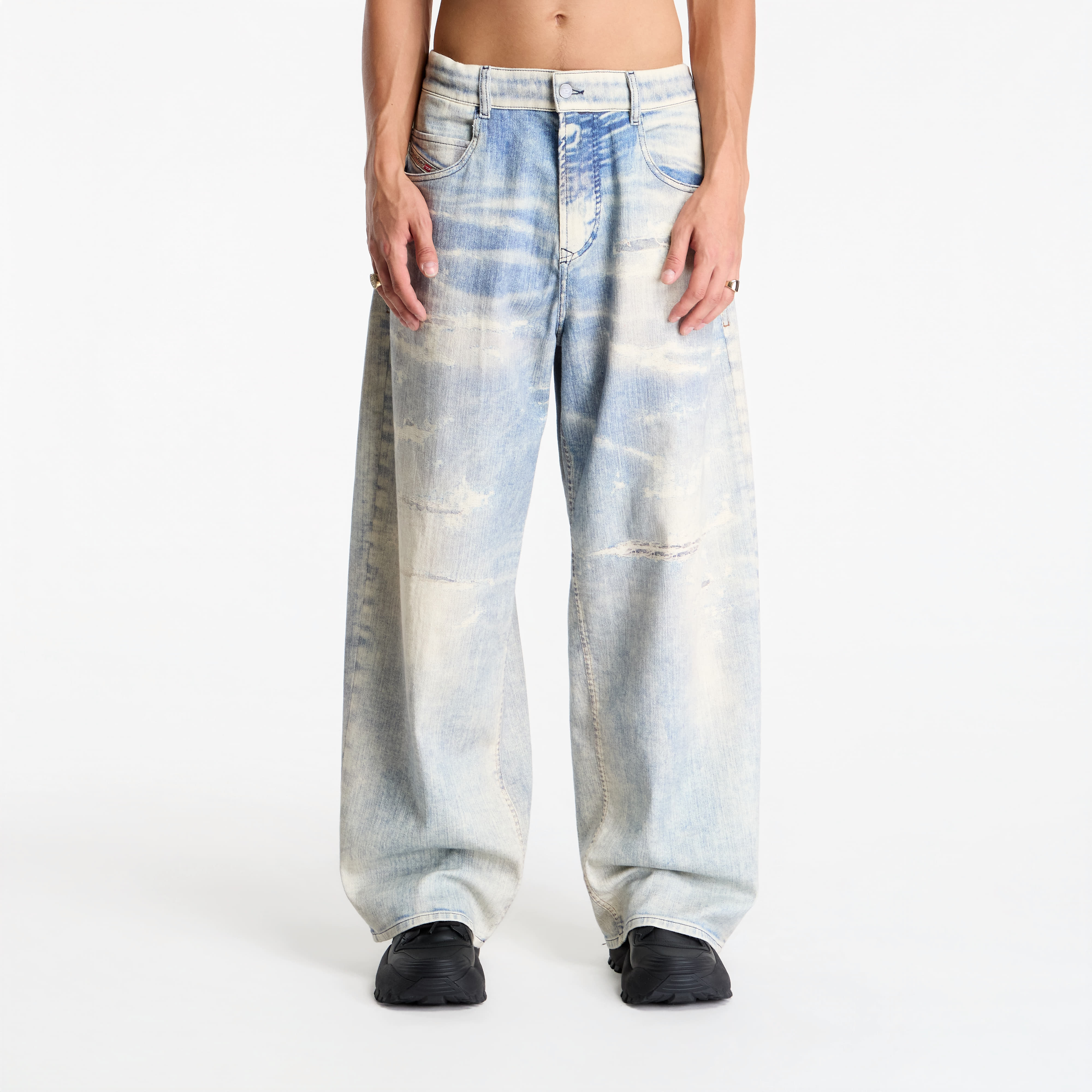 Pants Diesel 2097 D-Enim-M-Bw Jogg Sweat Jeans Blue 32