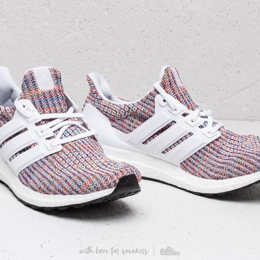 Adidas ultra boost white and rainbow new arrivals