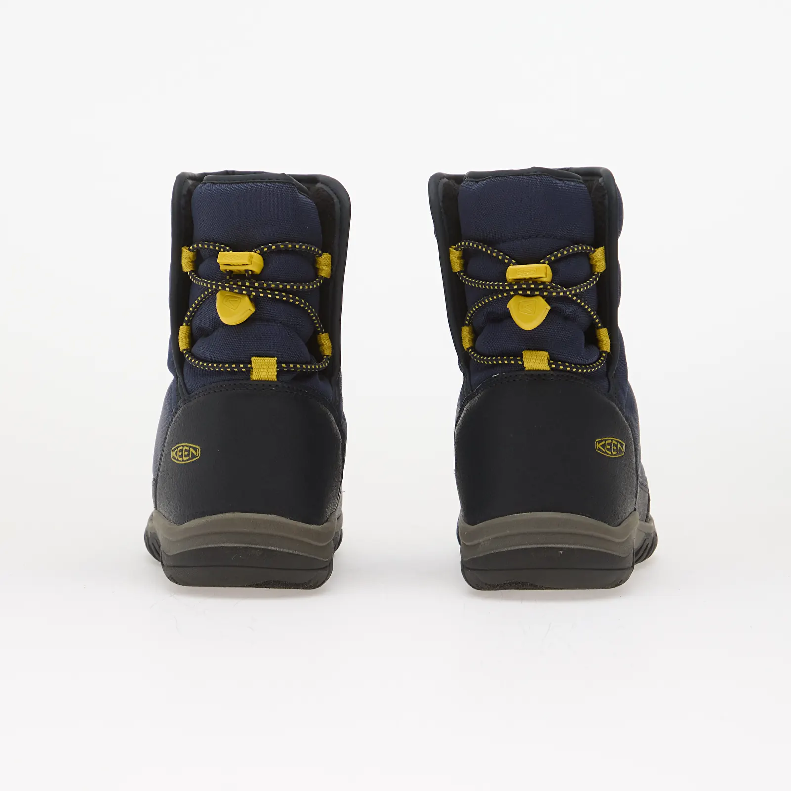 Adidași și încălțăminte pentru copii KEEN Puffrider WP Youth Naval Academy/ Mango Mint