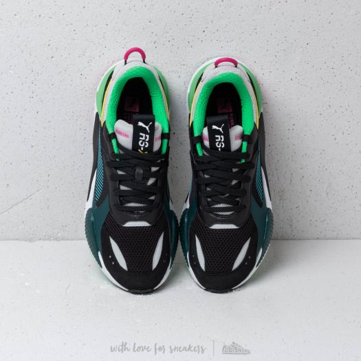Men s shoes Puma RS X TOYS Puma Black Blue Atoll Footshop