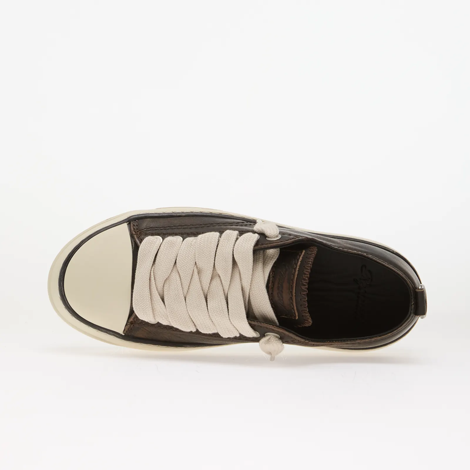Sneakerși pentru bărbați Represent Rep-Cap - Distressed Leather Dark Brown