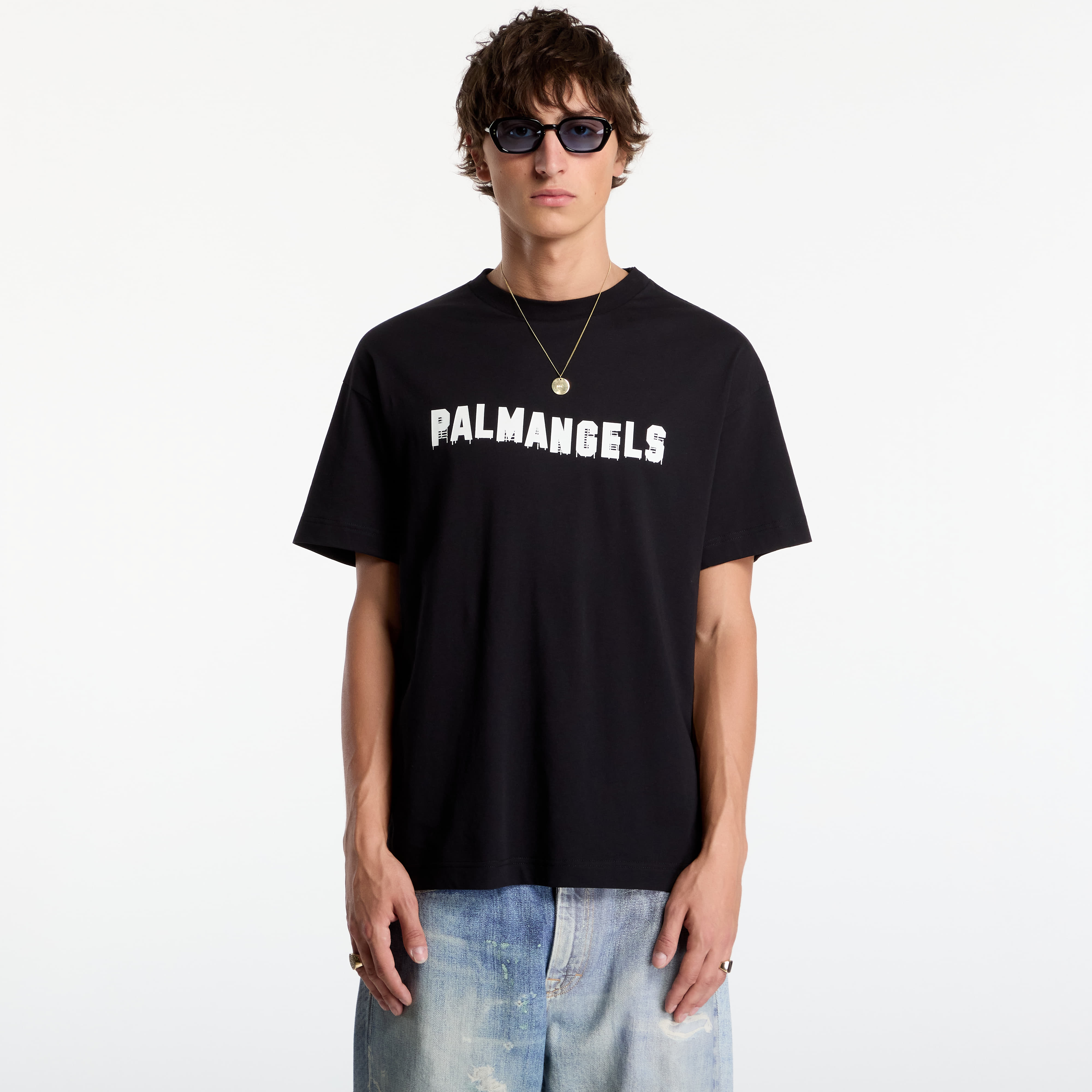 T-shirt Palm Angels Palm Hills Regular Tee UNISEX Black/ Off White S