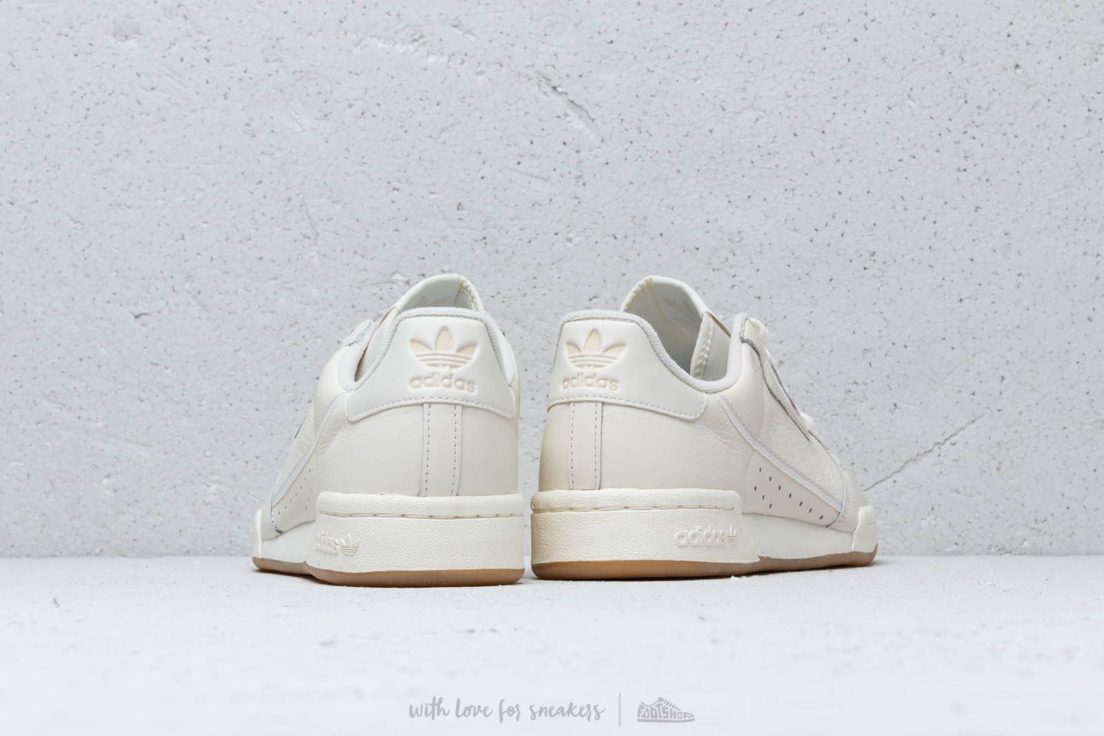 Men s shoes adidas Continental 80 Off White Raw White Gum Footshop