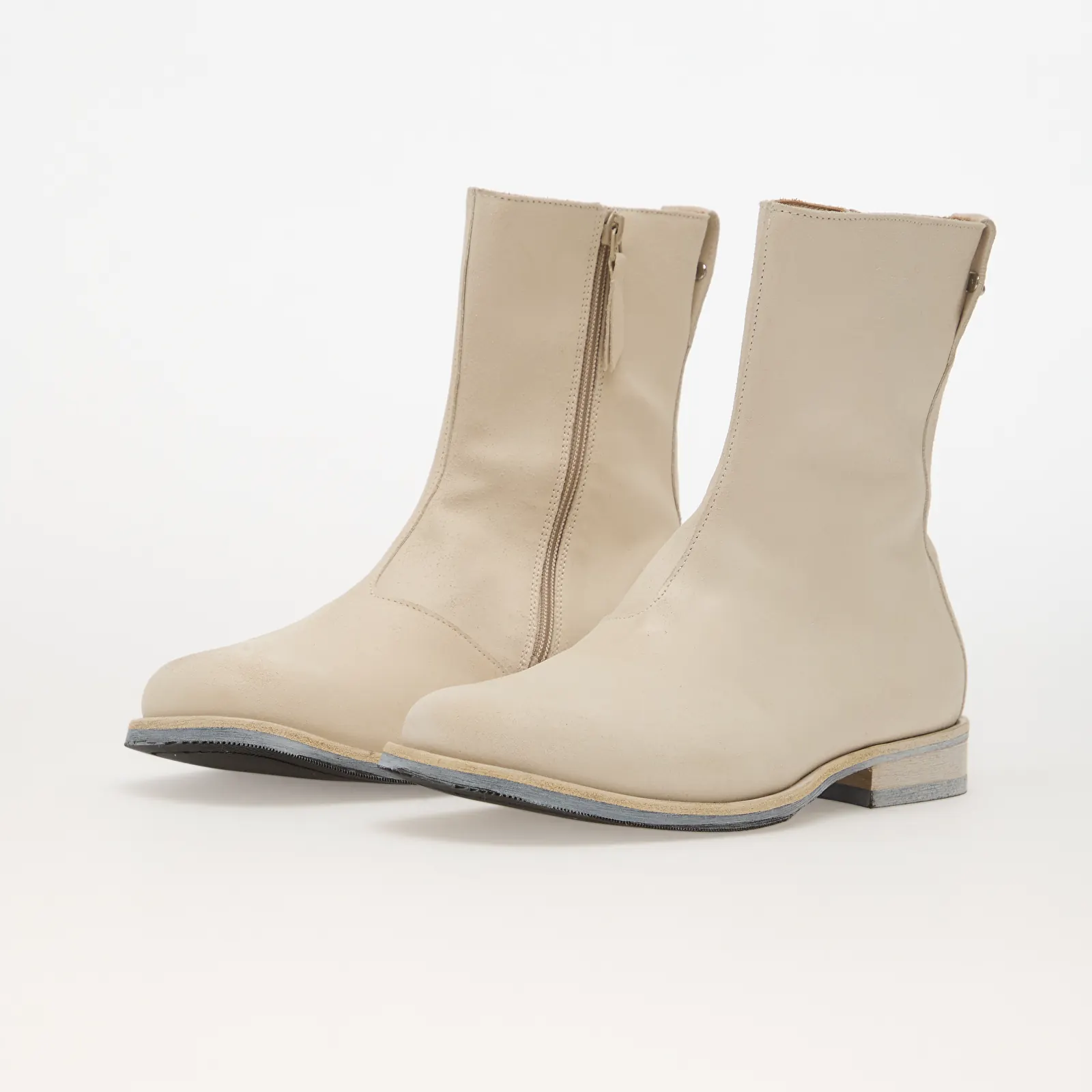 Čizme OUR LEGACY Slim Camion Boot Dirty White Waxed Suede