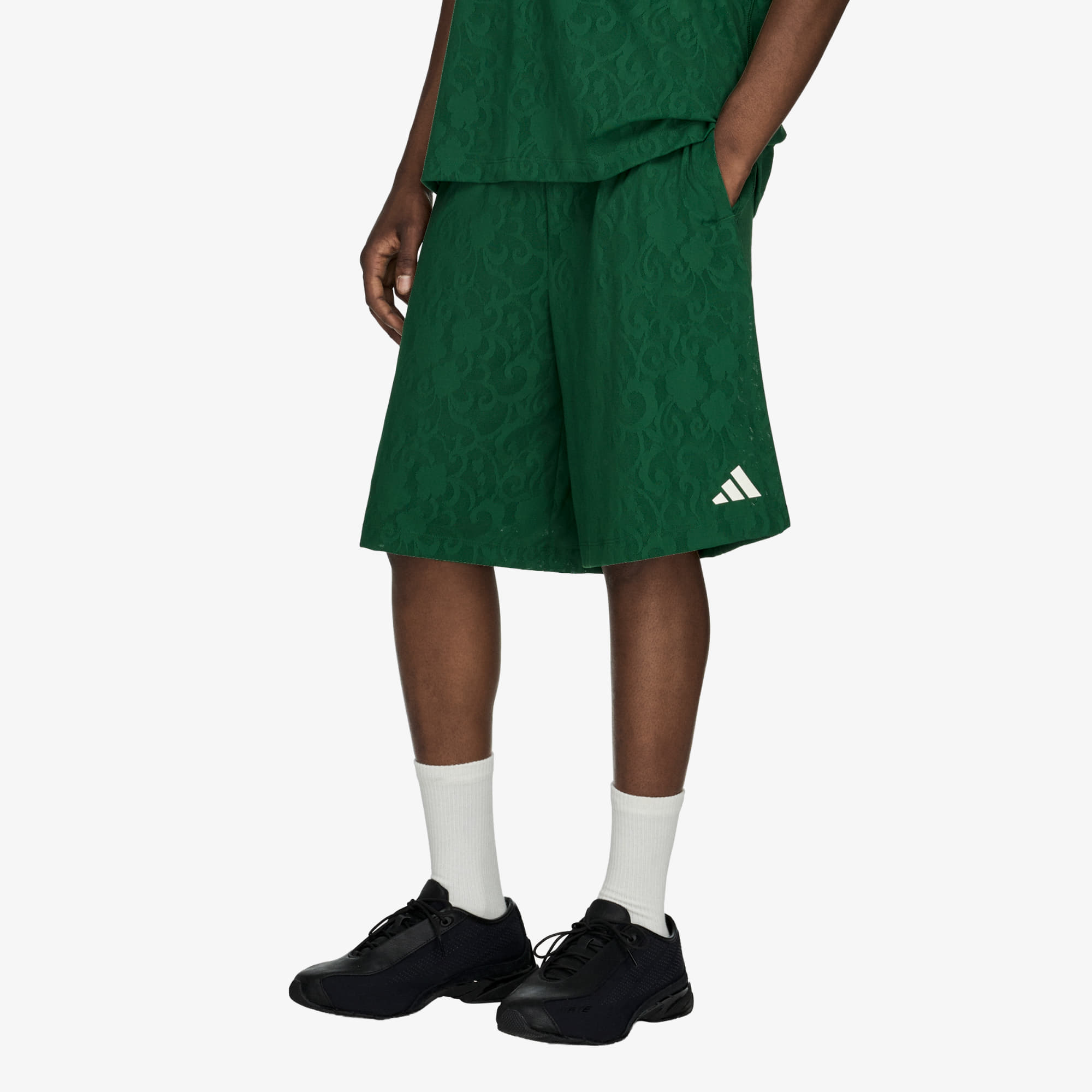 adidas x Arte Antwerp Engineered Lace Football Shorts Amazon Green/ Off White S