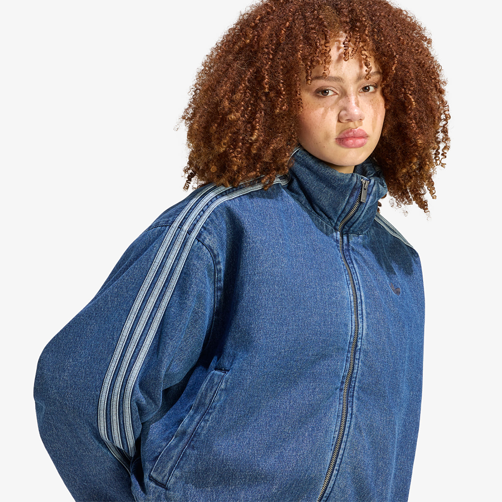 Kabátok adidas Firebird Jacket Indigo Denim