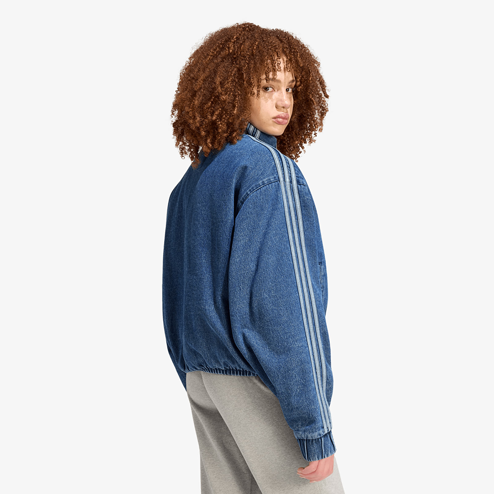 Kabátok adidas Firebird Jacket Indigo Denim
