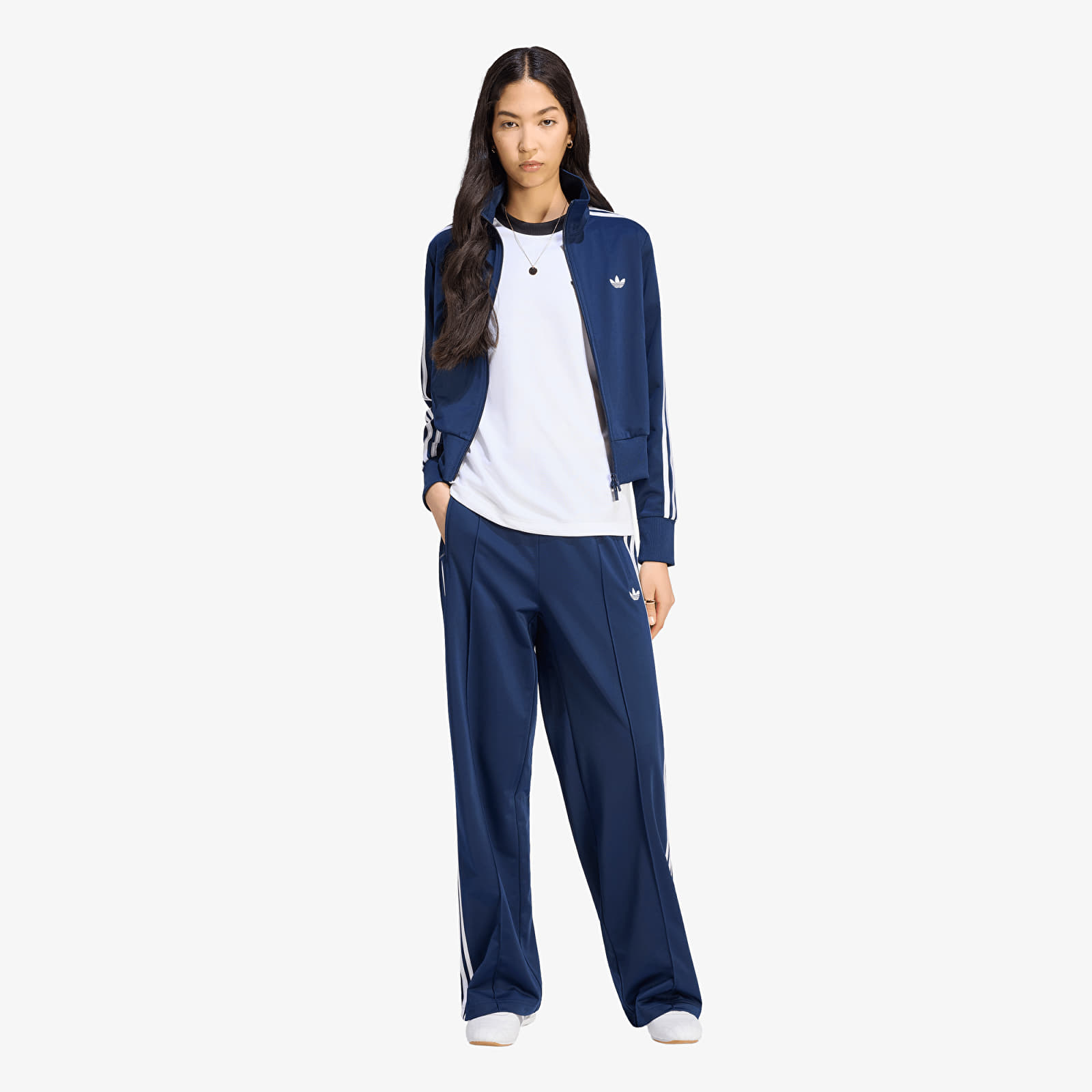 Joggingbukser adidas Firebird Loose Tracksuit Pants Night Indigo/ White