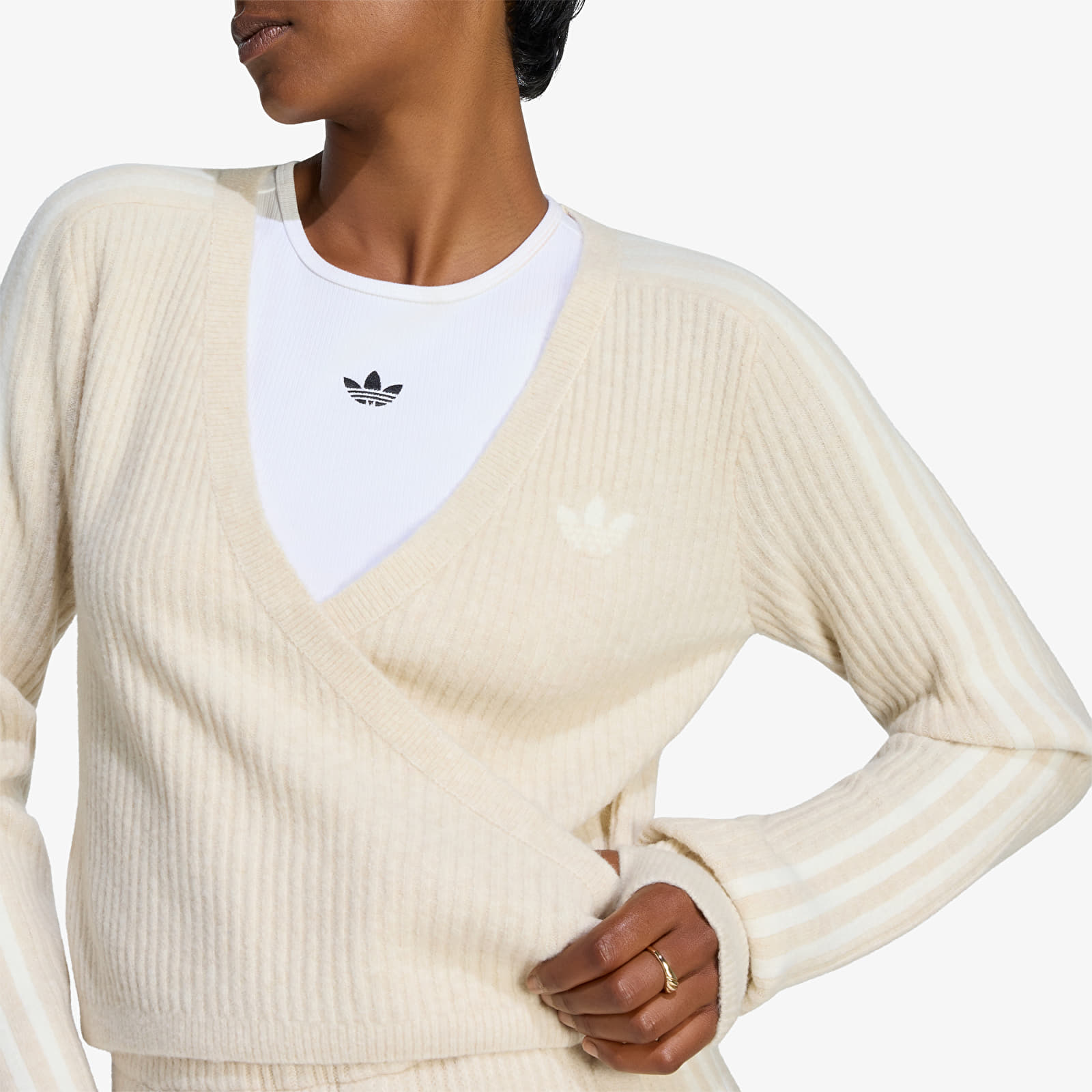 Cardigans adidas Adiluna Season 2 x Jennie Knitted Wrap Around Cardigan Bliss