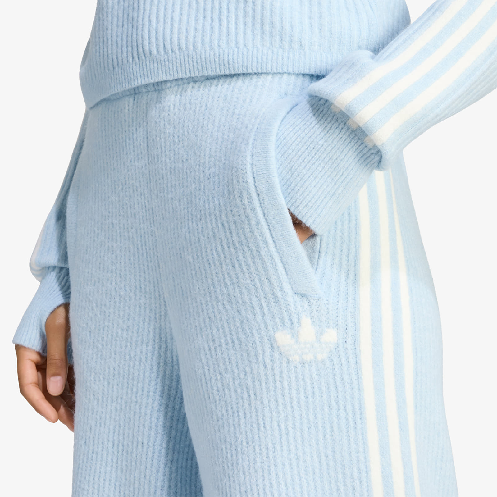 Jogger Pants adidas Adiluna Season 2 x Jennie Knitted Loose Pants Wonder Blue