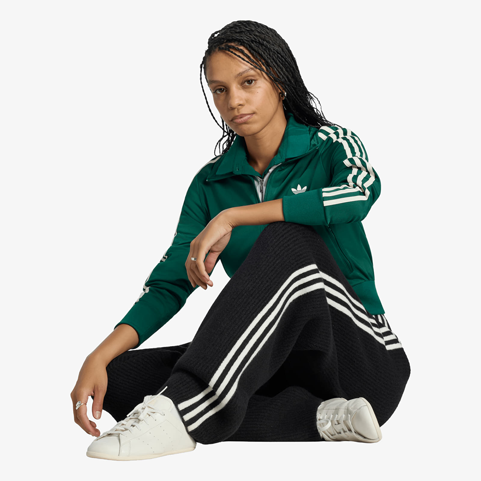 Trainingsbroeken adidas Adiluna Season 2 x Jennie Knitted Loose Pants Black