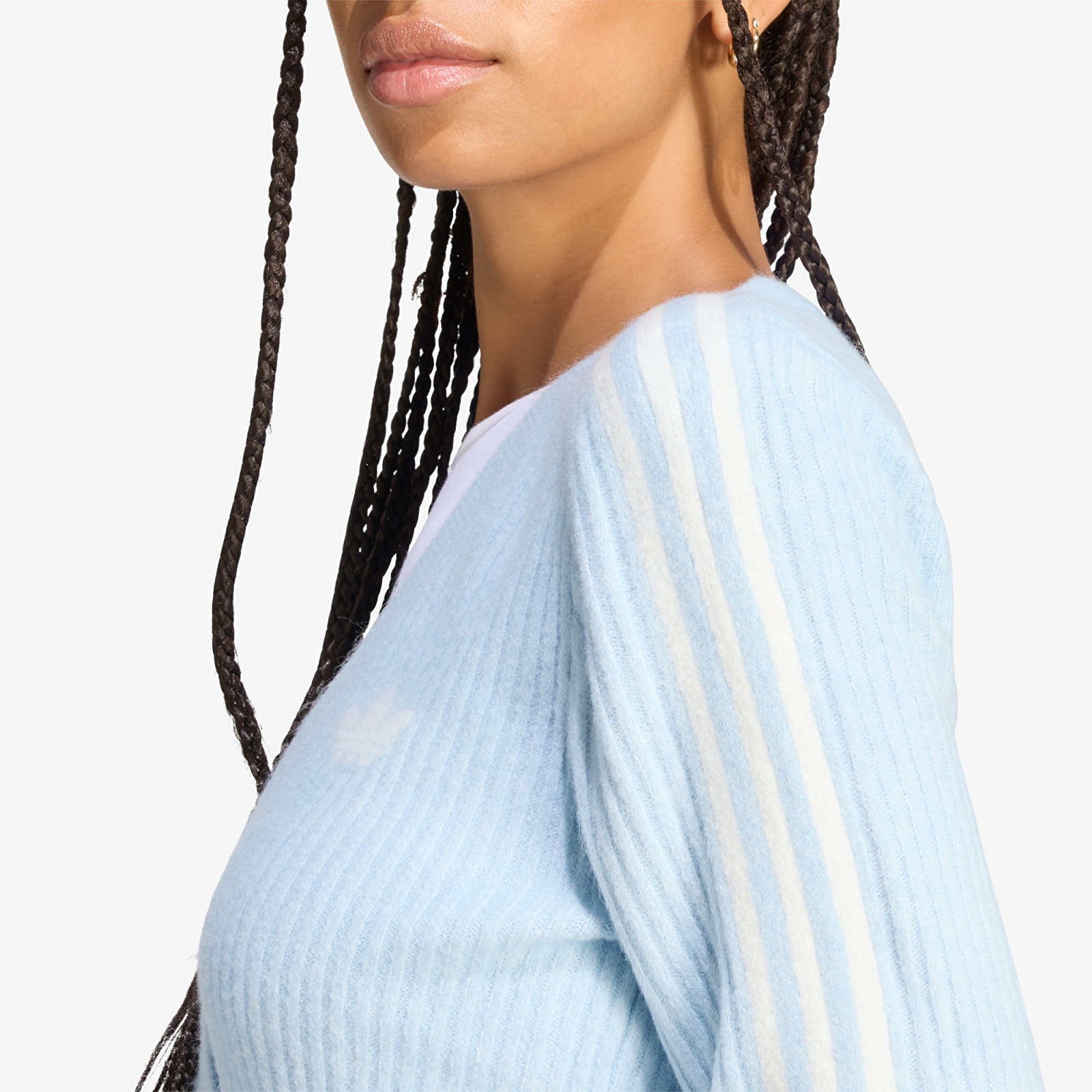 Cardigans adidas Adiluna Season 2 x Jennie Knitted Wrap Around Cardigan Wonder Blue