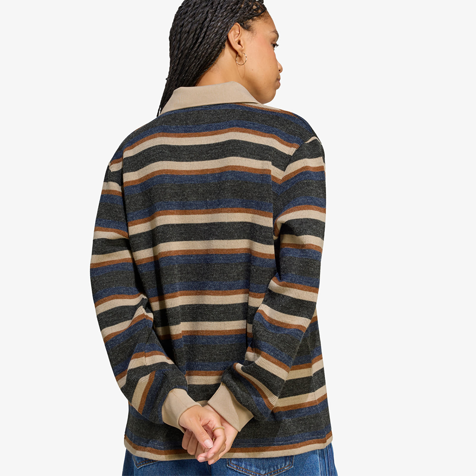 Pleteni puloverji  adidas Stripe Knitted Polo Black