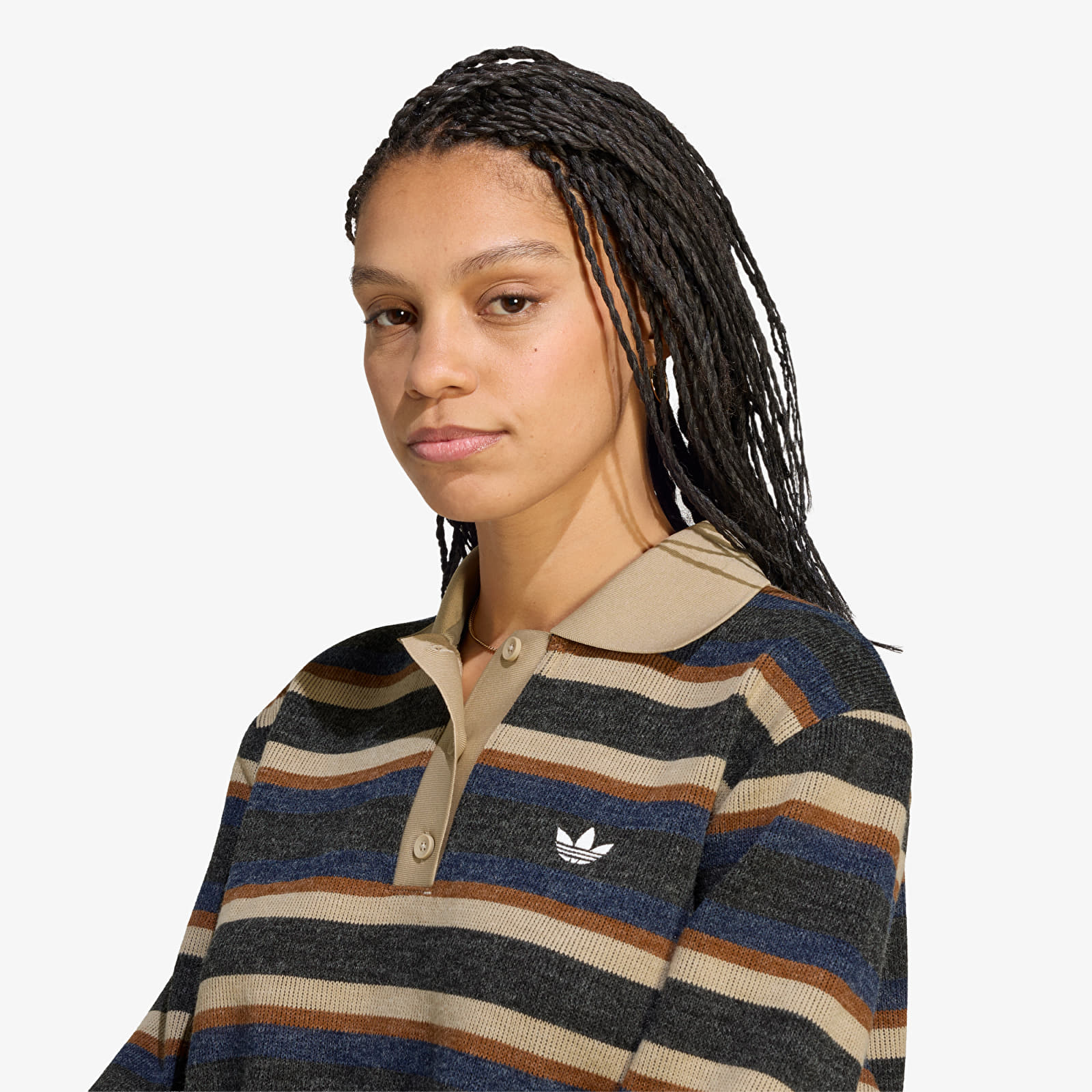 Pleteni puloverji  adidas Stripe Knitted Polo Black