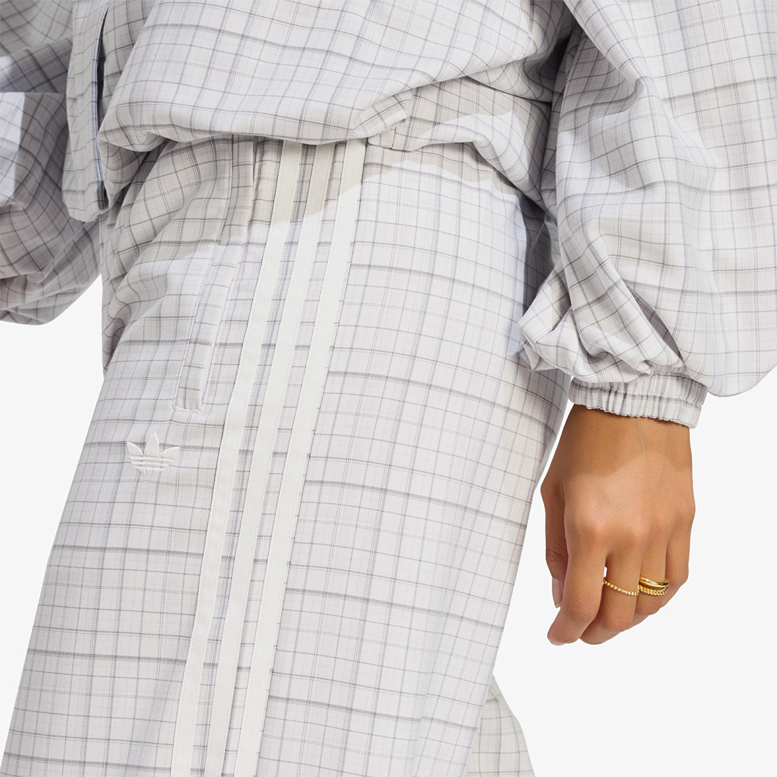 Broek adidas Loose Check Track Pants Dash Grey