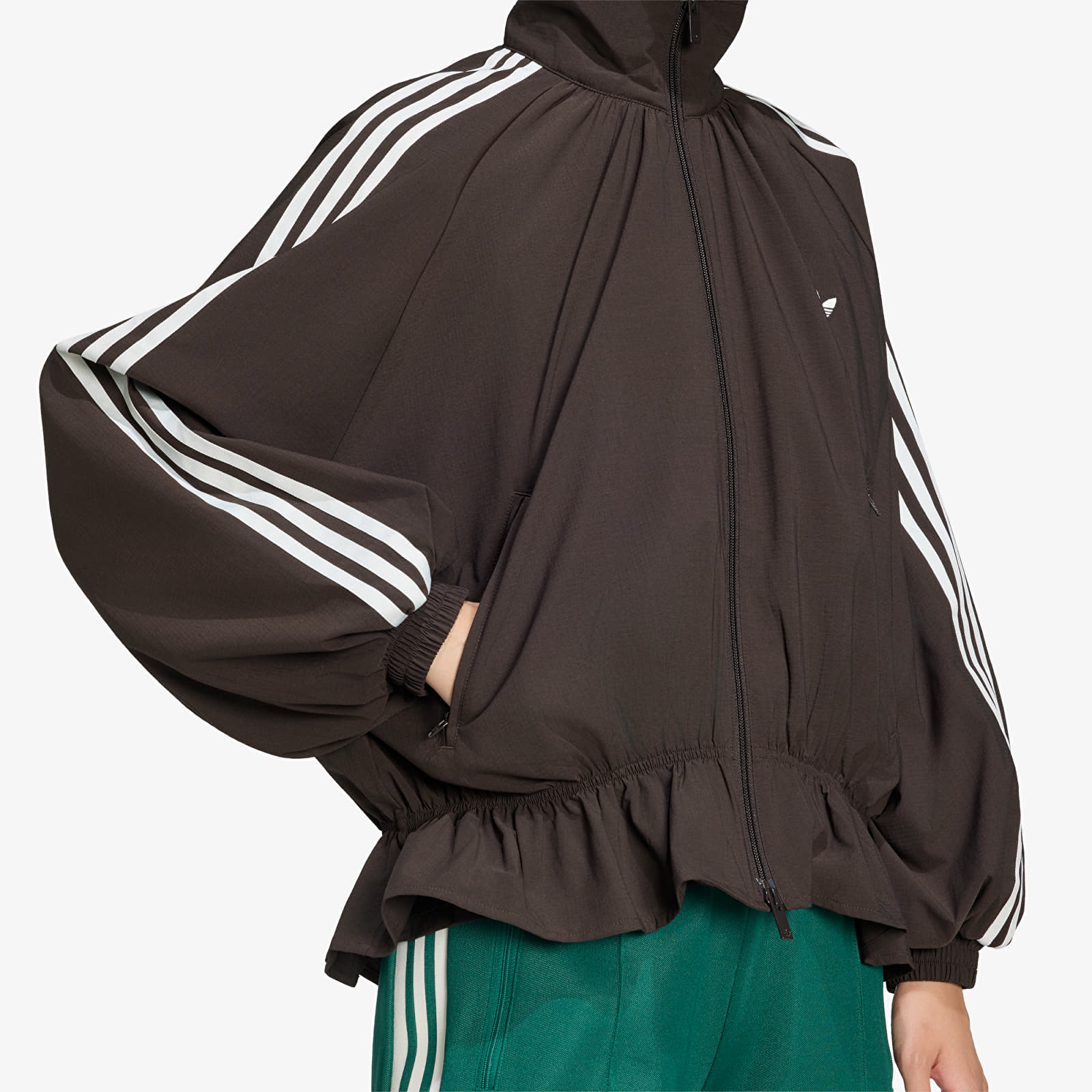 Kabátok adidas Blousy Oversized Track Top Night Brown