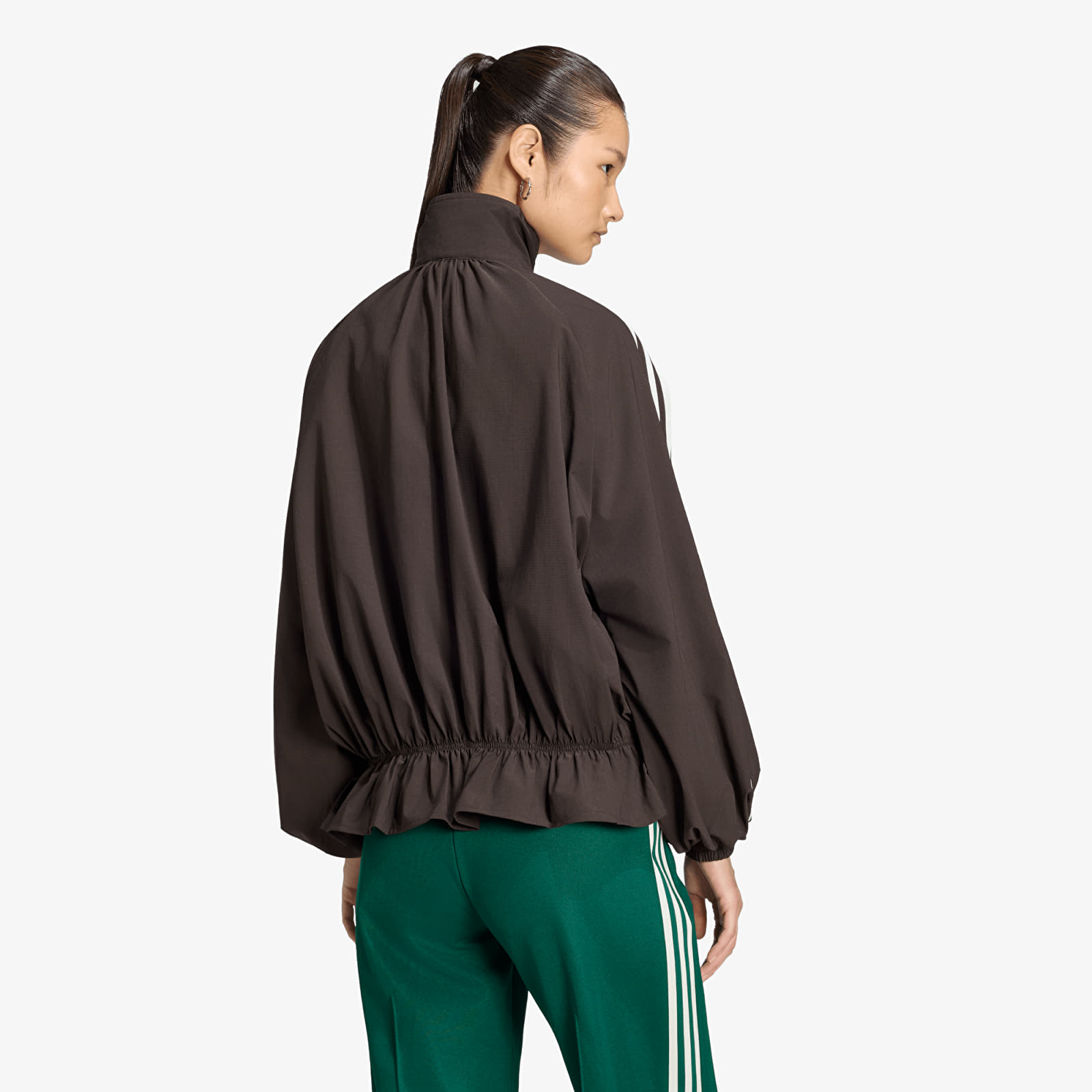 Kabátok adidas Blousy Oversized Track Top Night Brown