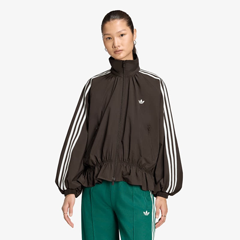 adidas Blousy Oversized Track Top Night Brown