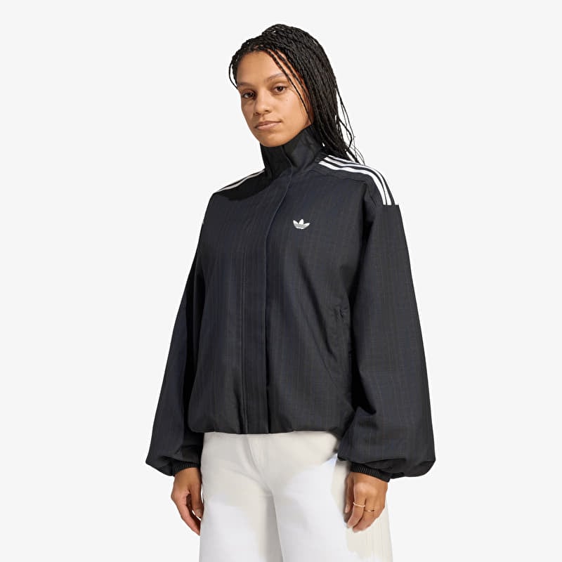 adidas Blousy Check Track Top Black