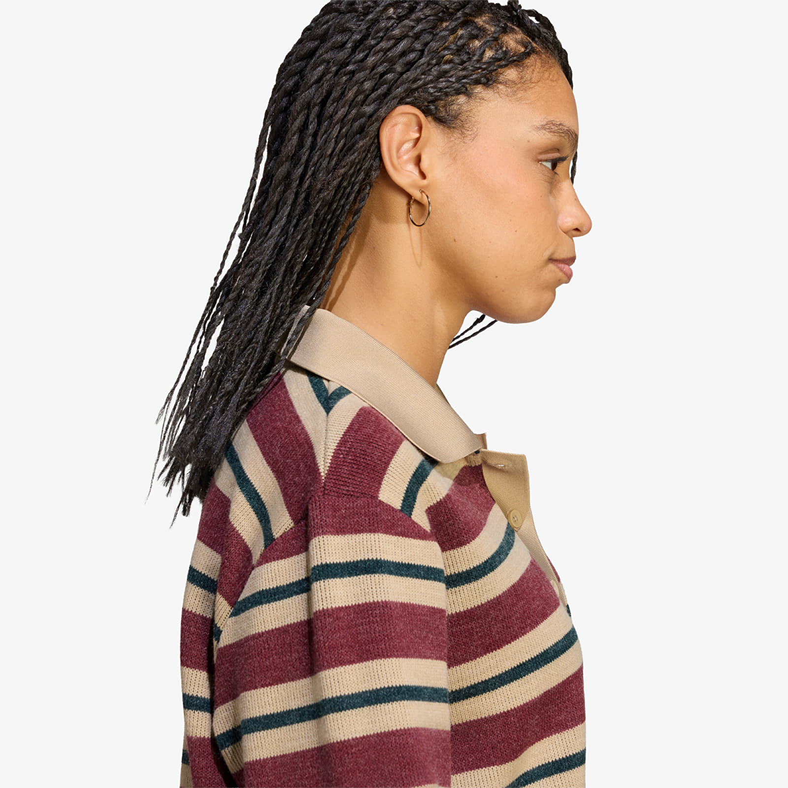 Sweaters adidas Stripe Knitted Polo Shadow Red