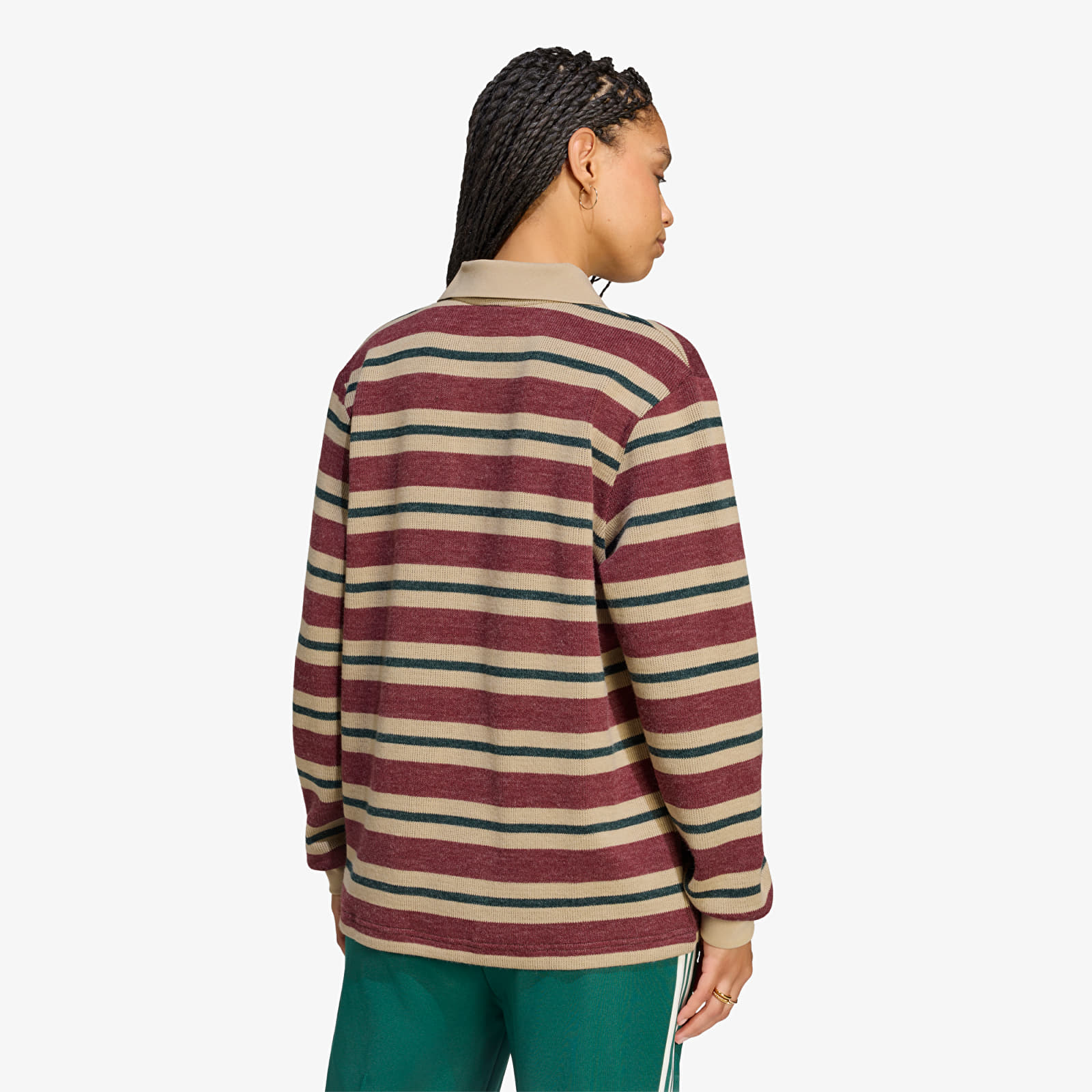 Sweaters adidas Stripe Knitted Polo Shadow Red