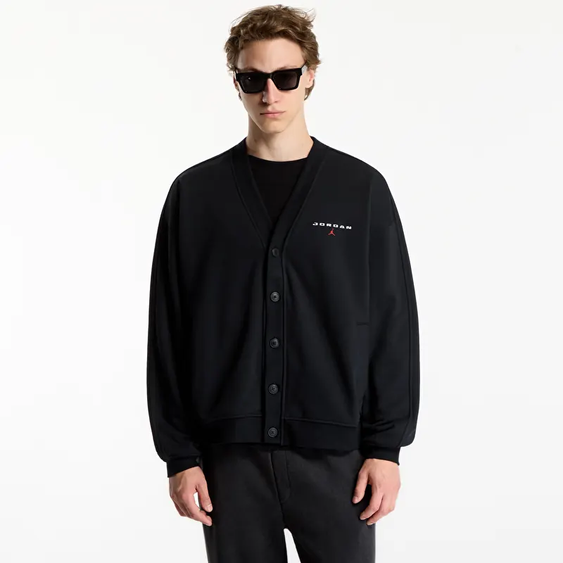 Sweatshirt Jordan Flight Men's Cardigan Black