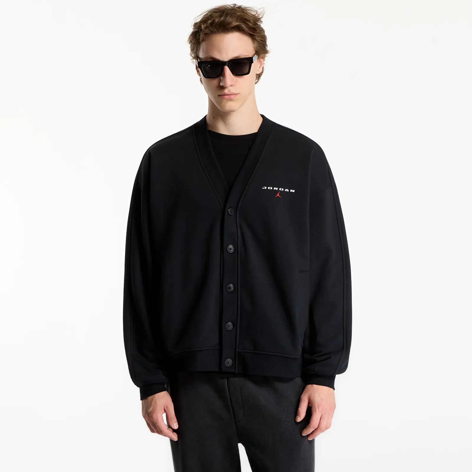 Men's hoodies Jordan Flight Men's Cardigan Black
