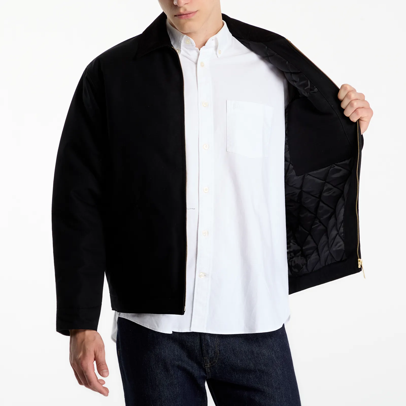 Miesten takit Carhartt WIP OG Detroit Jacket Black/ Black UNISEX