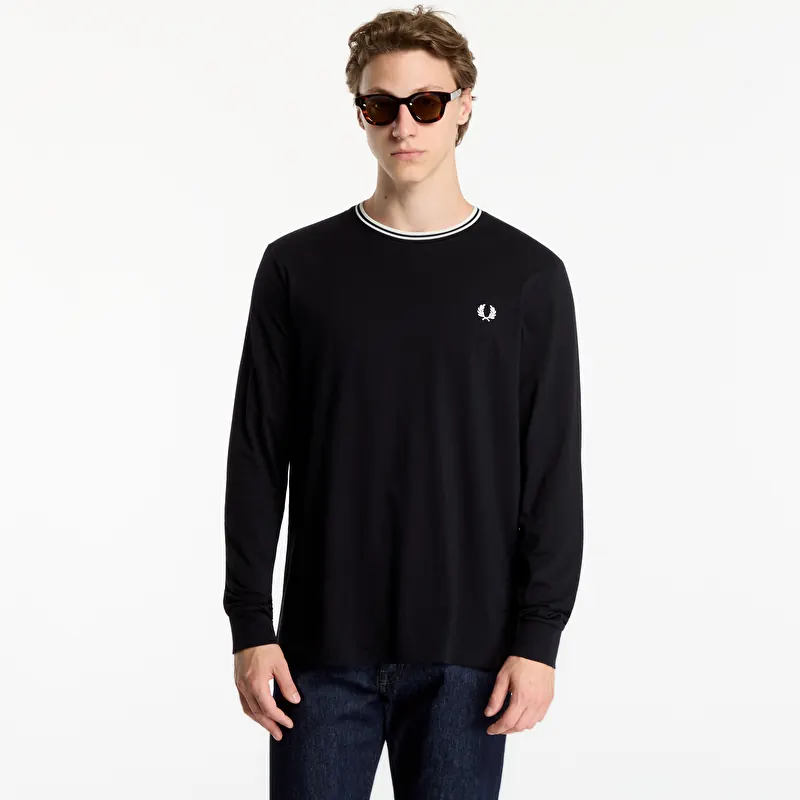 Футболка FRED PERRY LS Twin Tipped T-shirt Black