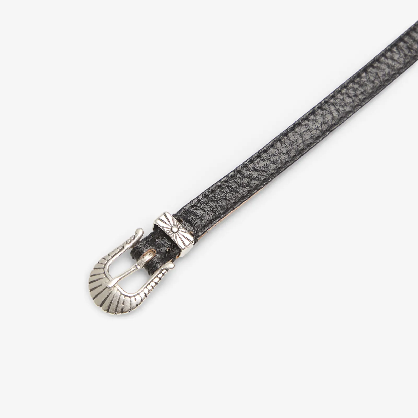 Necklaces OUR LEGACY Cowboy Wrap Around Deep Black Leather