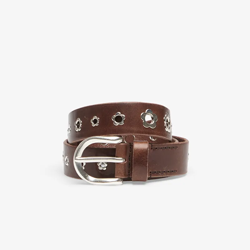 Bælte OUR LEGACY 3.5 Cm Flower Belt Grand Mahogany Glossy Bullhide