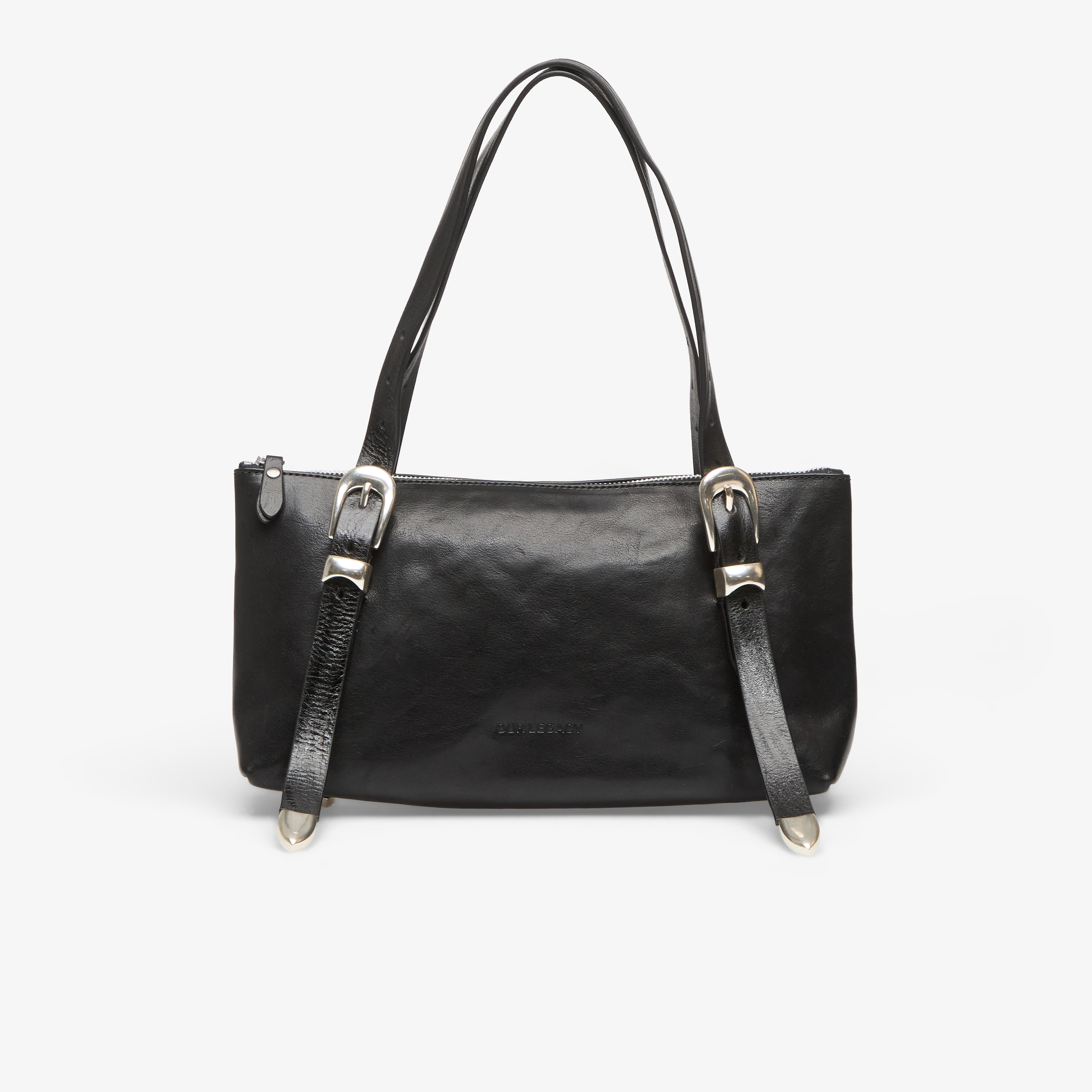 Чанта OUR LEGACY 2 Cm Belt Shoulder Bag Tire Black Forever Cowhide Universal